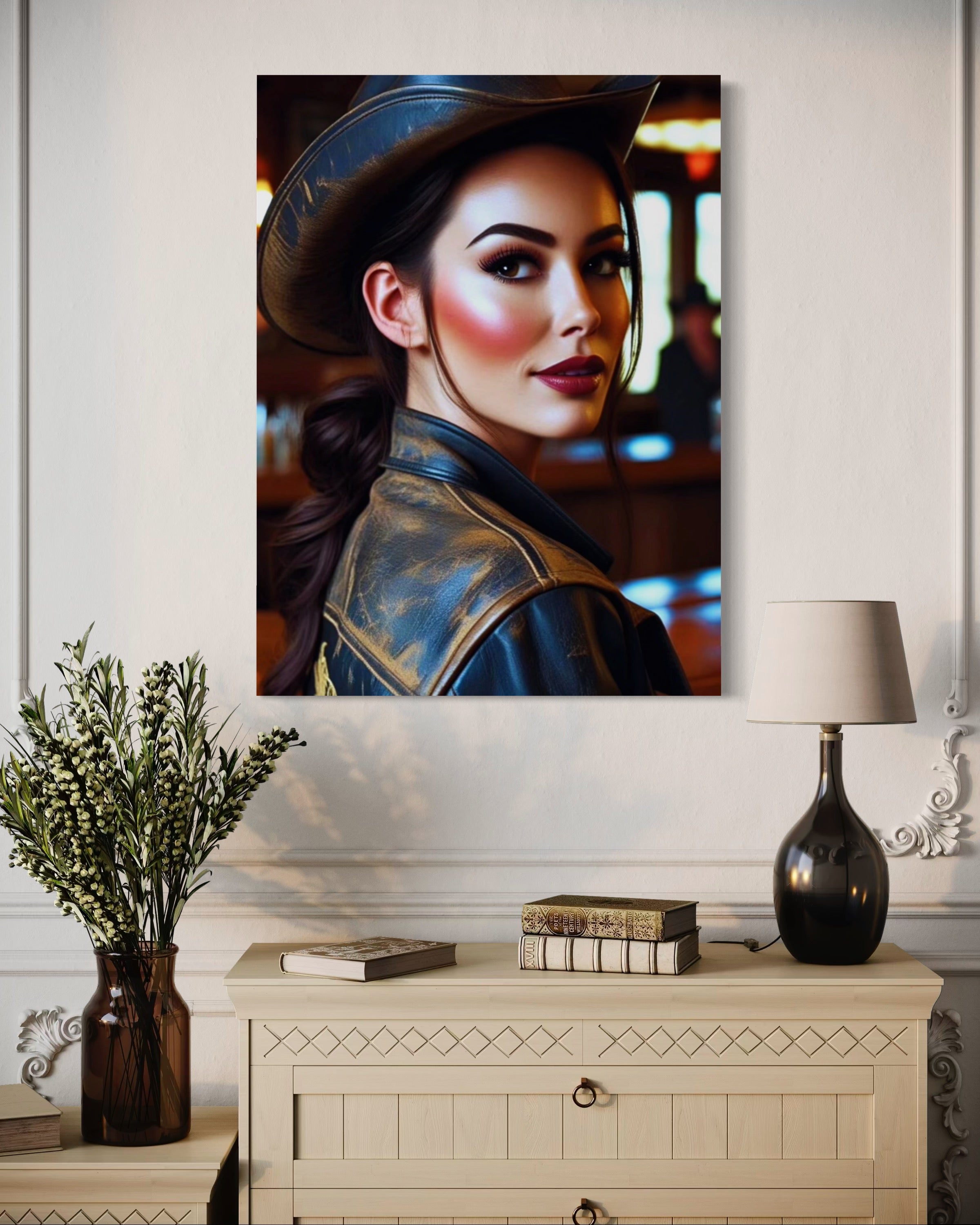 Saloon Cowgirl Museum Print