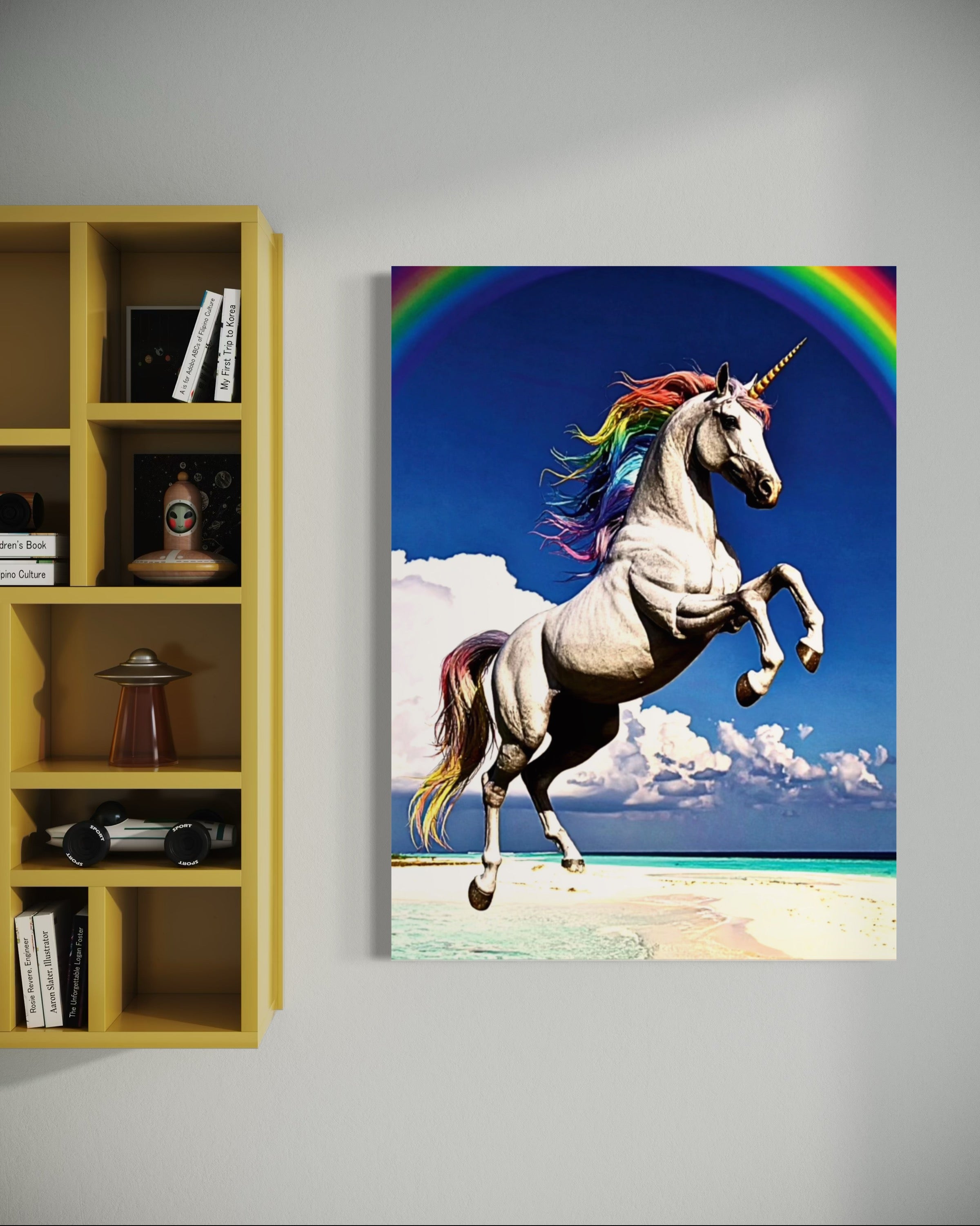 Unicorn on the Beach