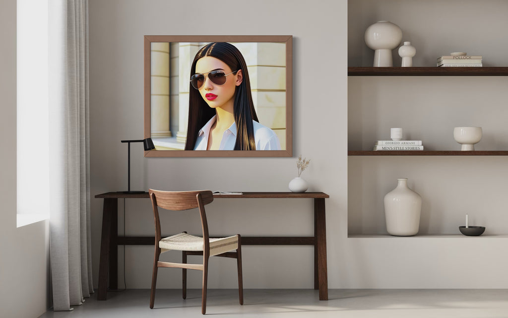 Business Babe with Sunglasses Museum Print