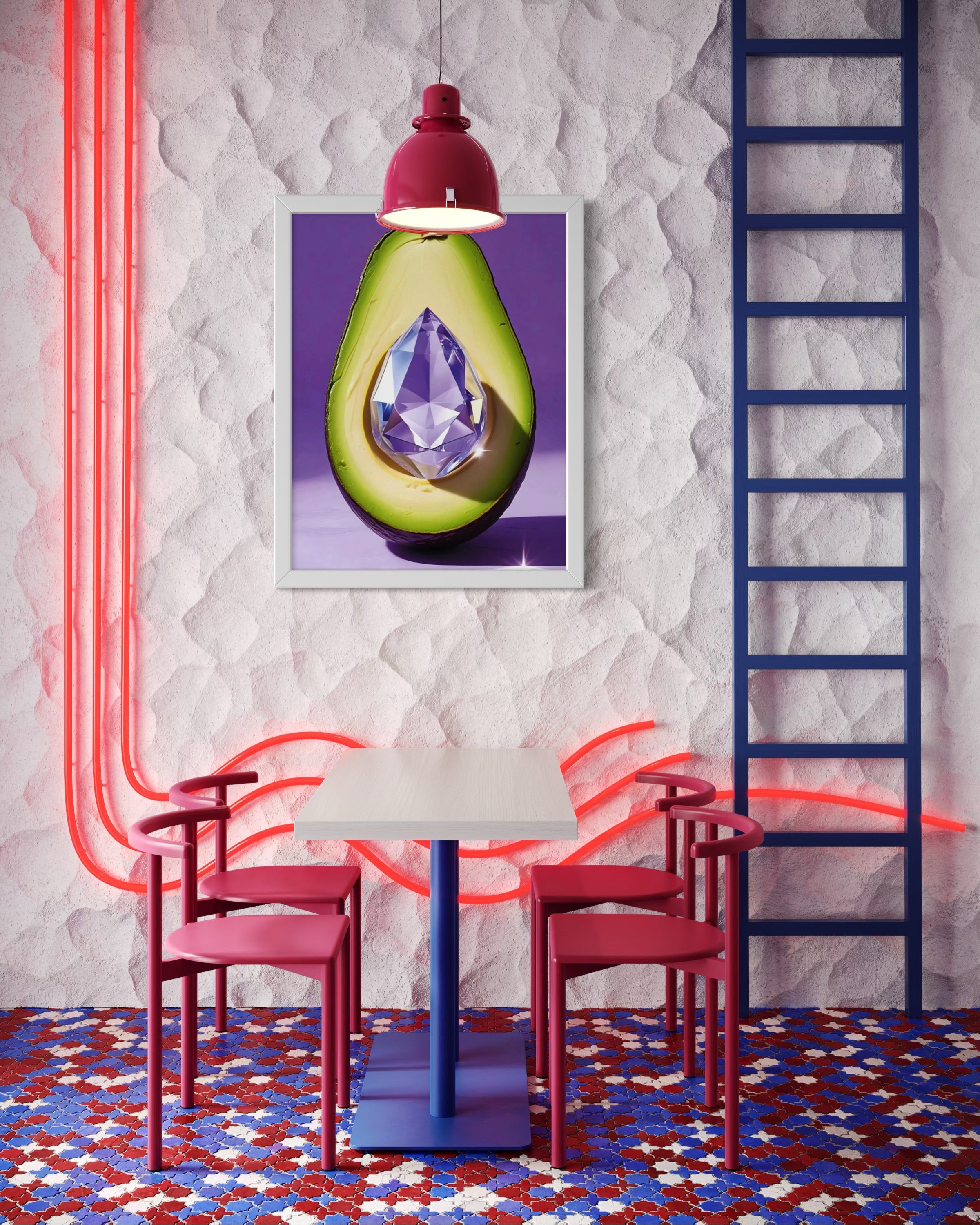 Avocado Gem Museum Print