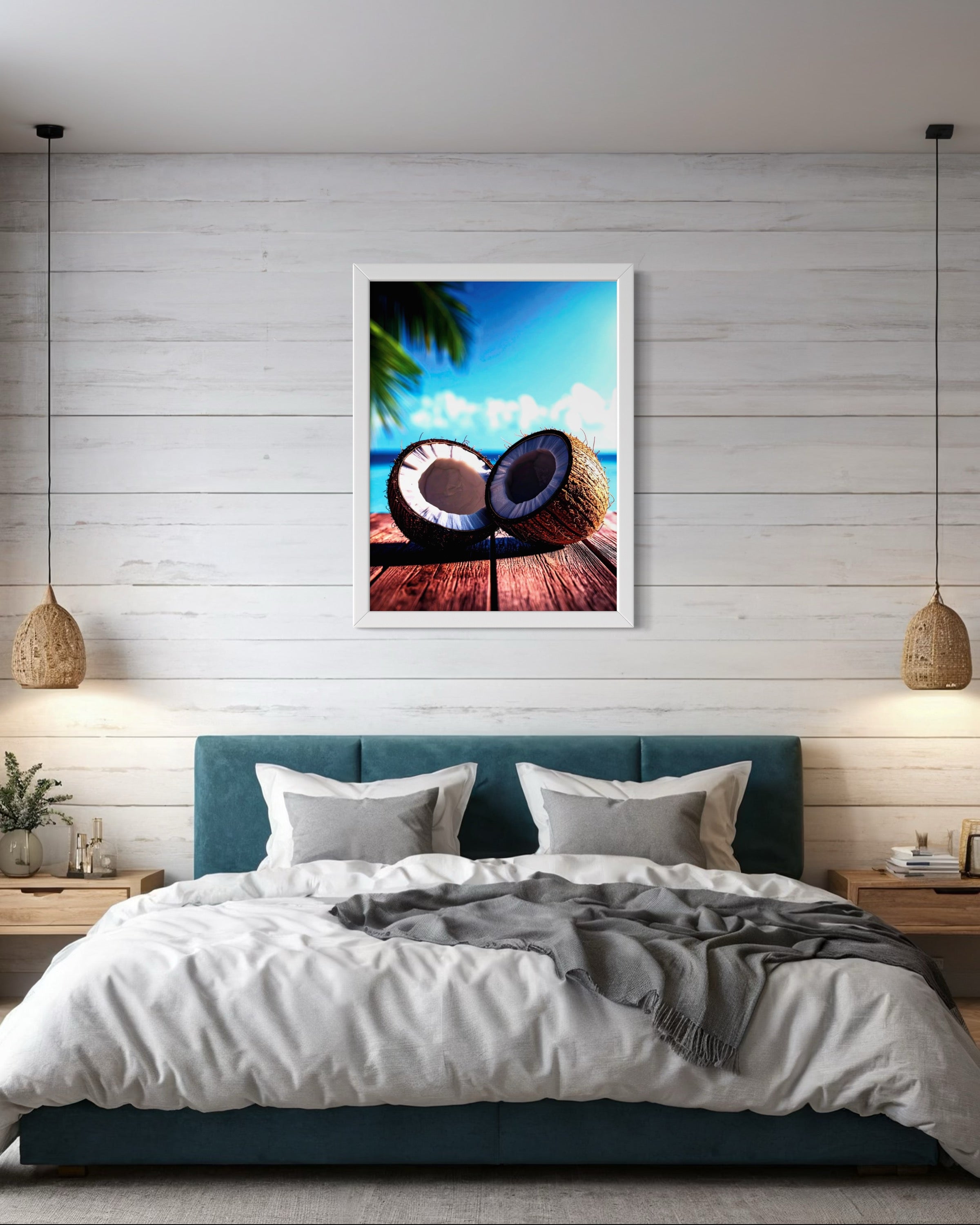 Coconuts in Paradise Museum Print
