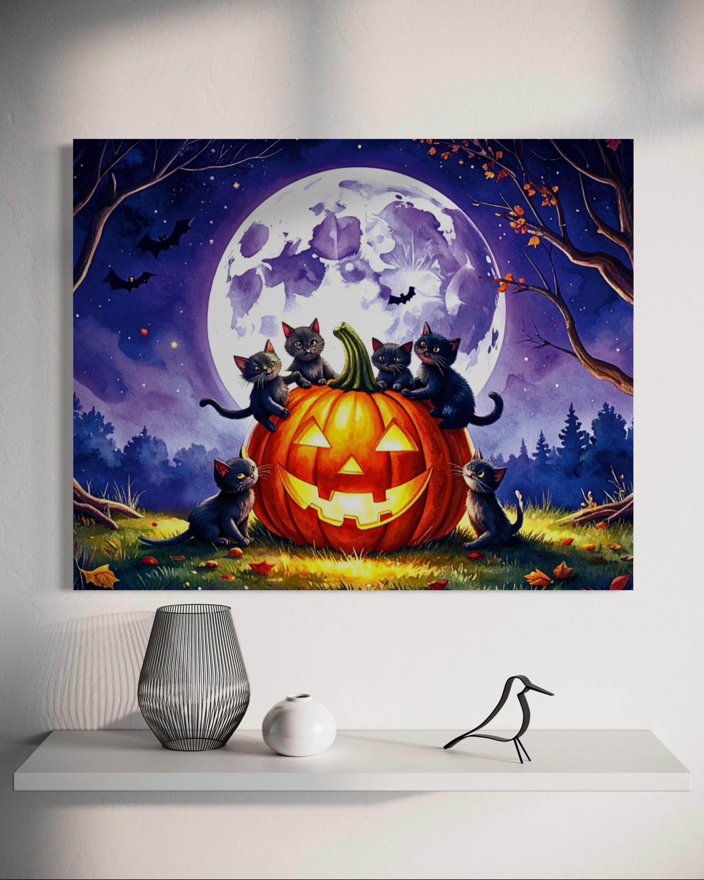 Kittens on a Jack O Lantern