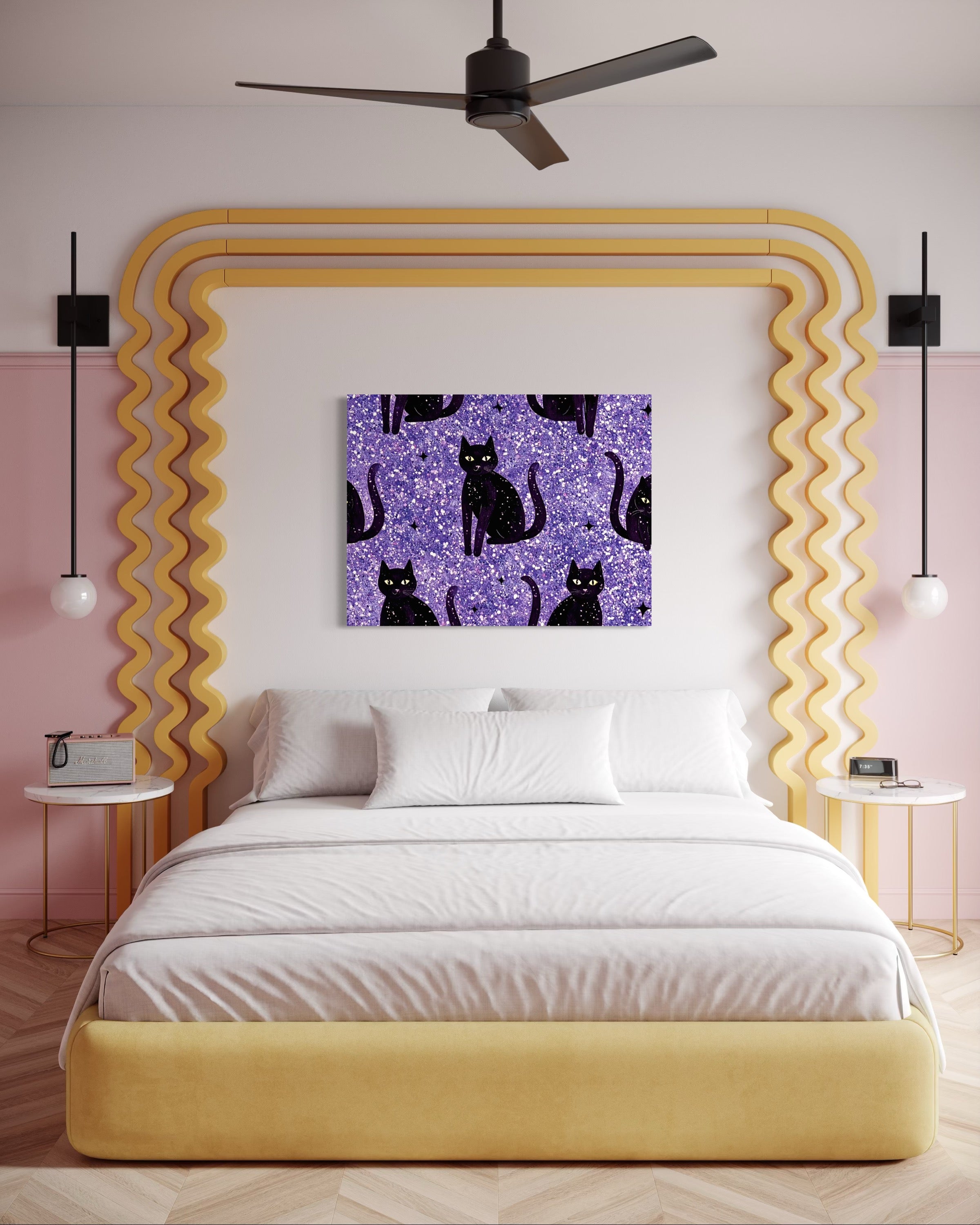 Sparkle Cat Pattern Print I