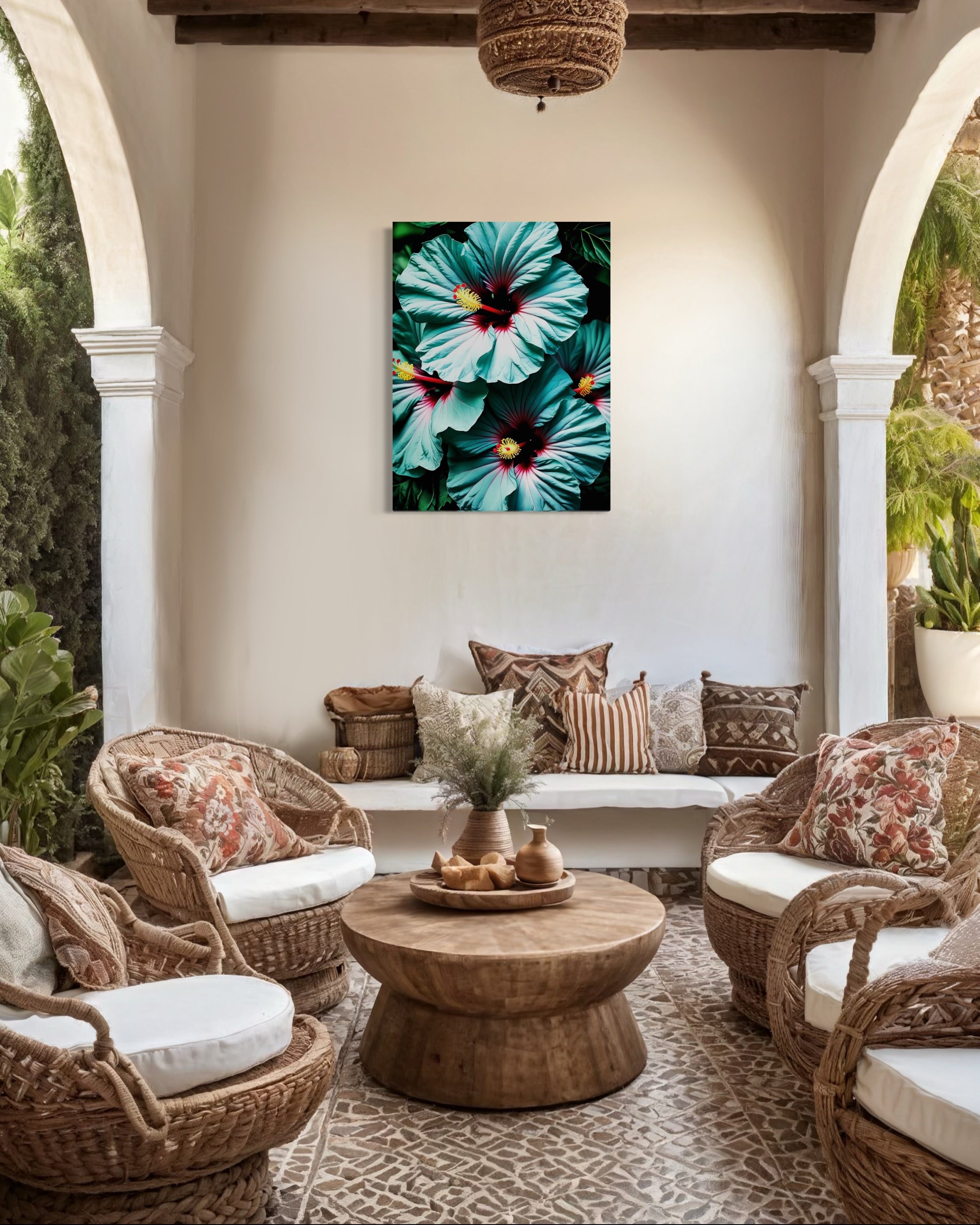 Hawaiian Blue Hibiscus Museum Print