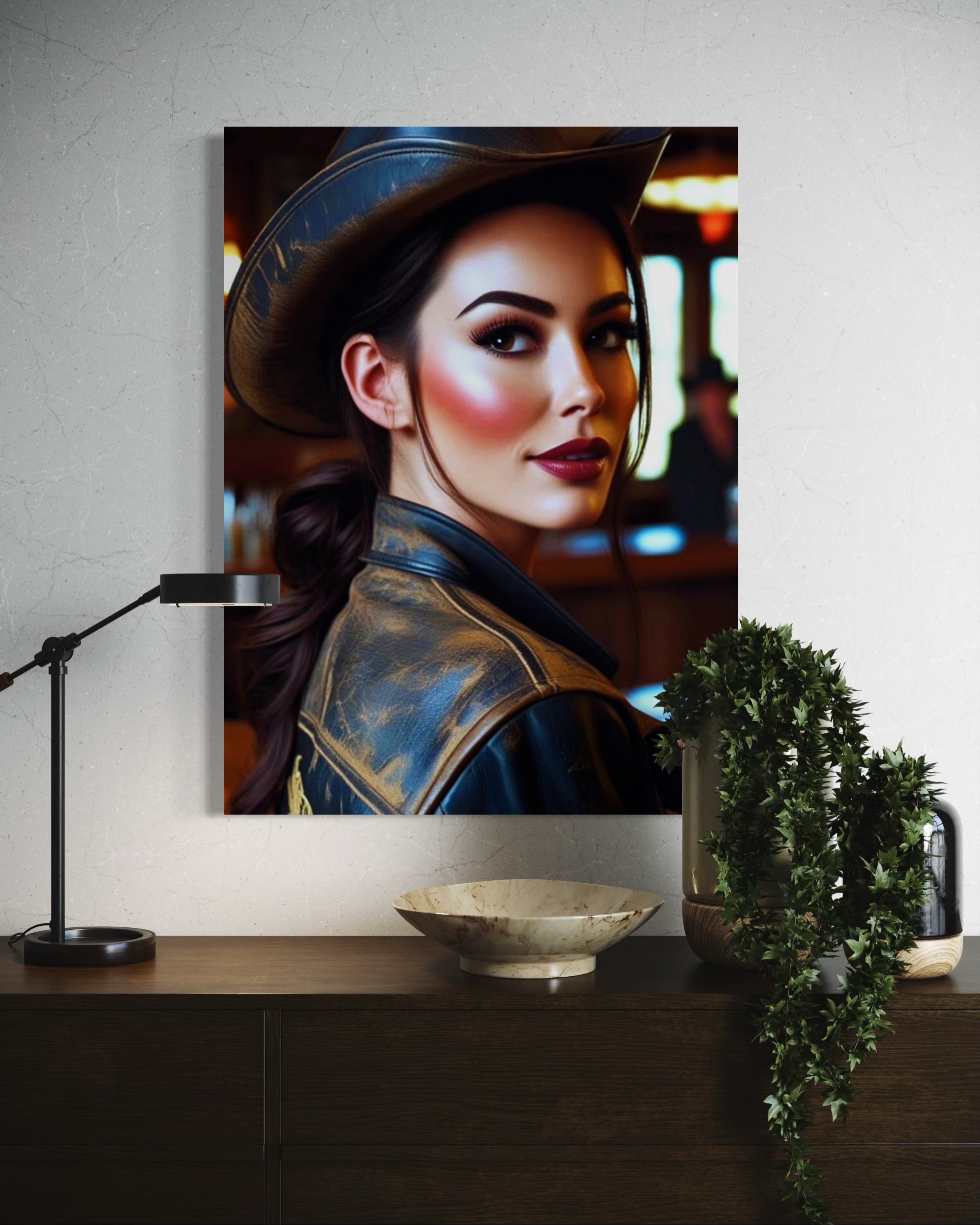Saloon Cowgirl Museum Print