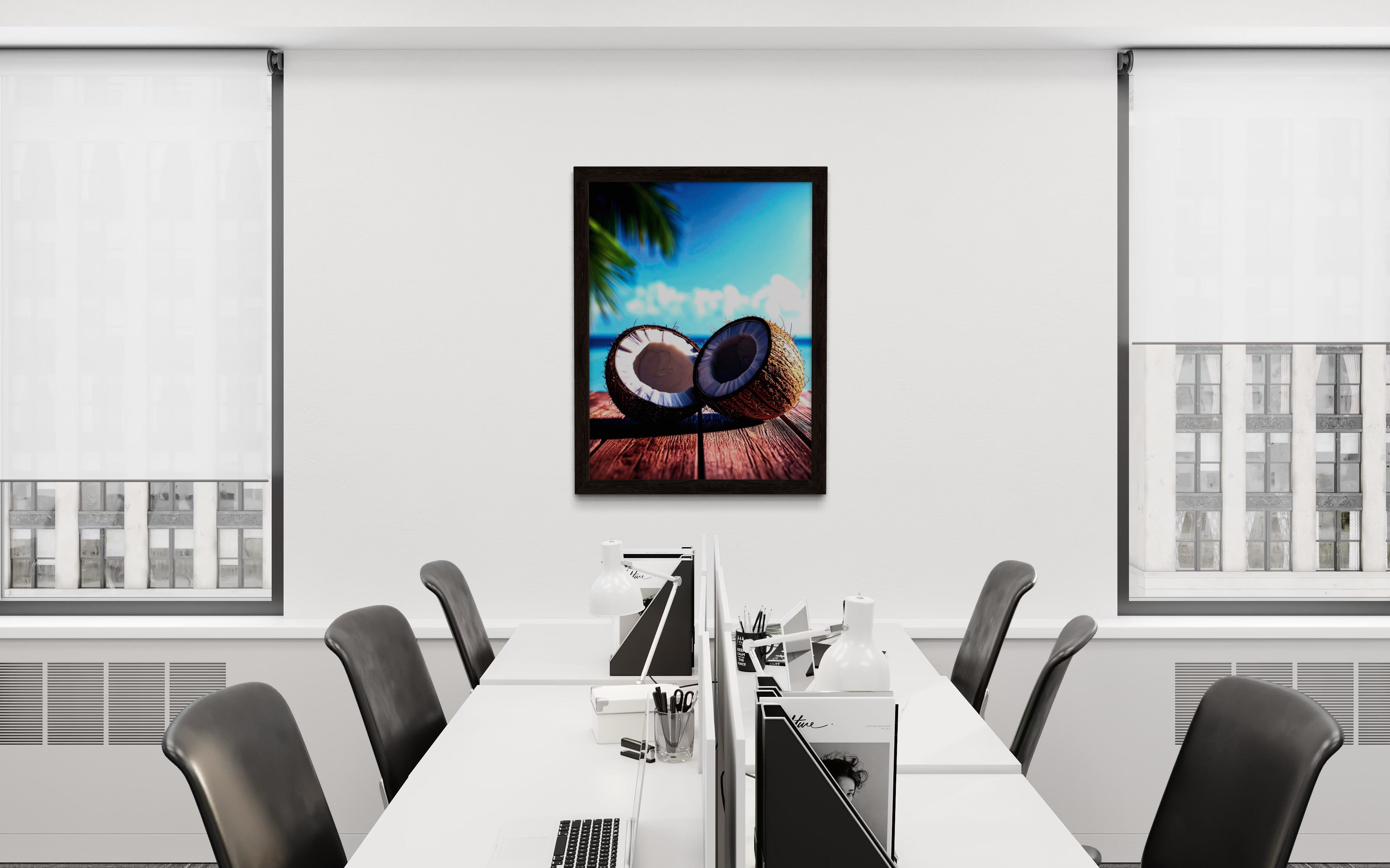 Coconuts in Paradise Museum Print