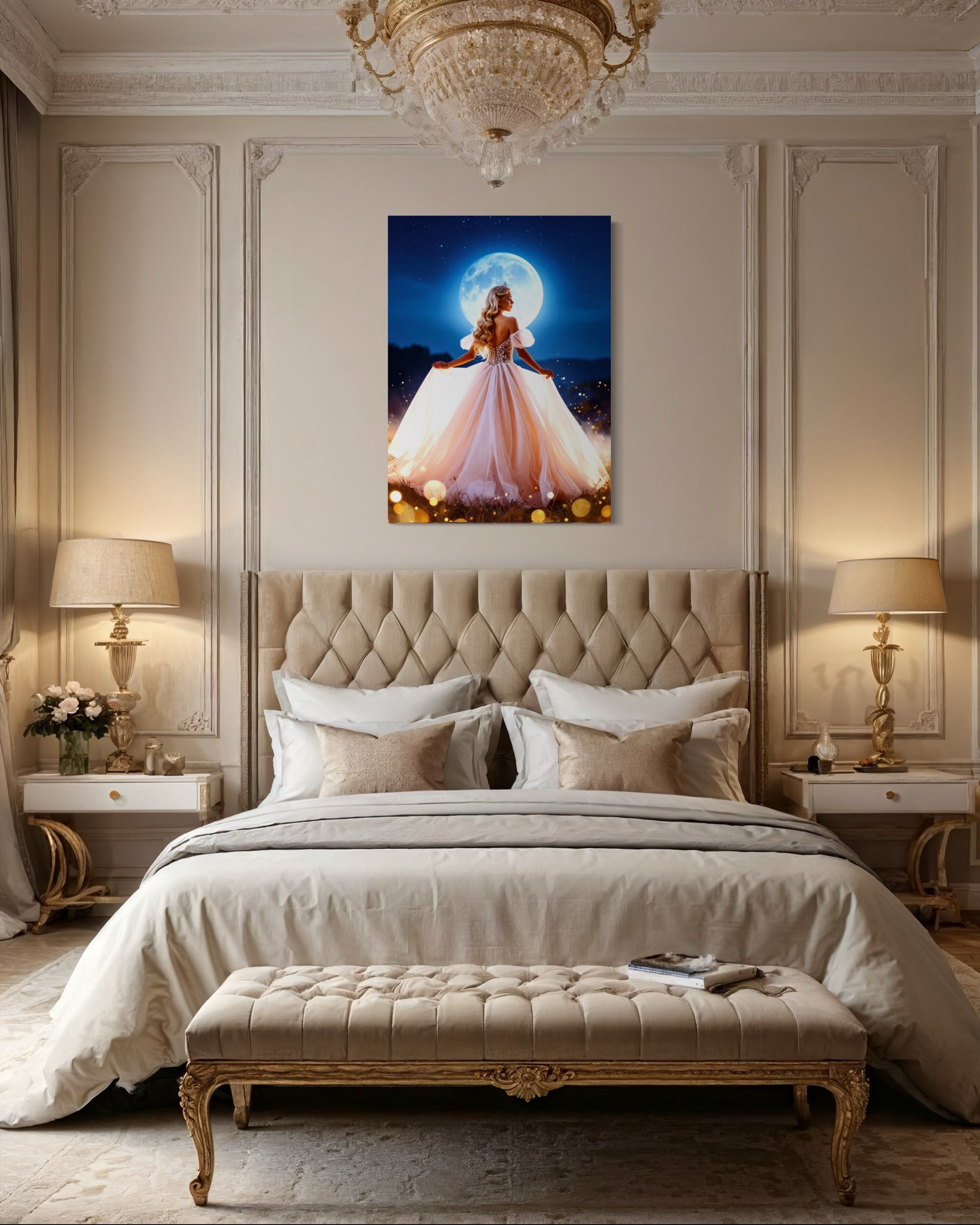 Princess in the Moonlight Museum Print