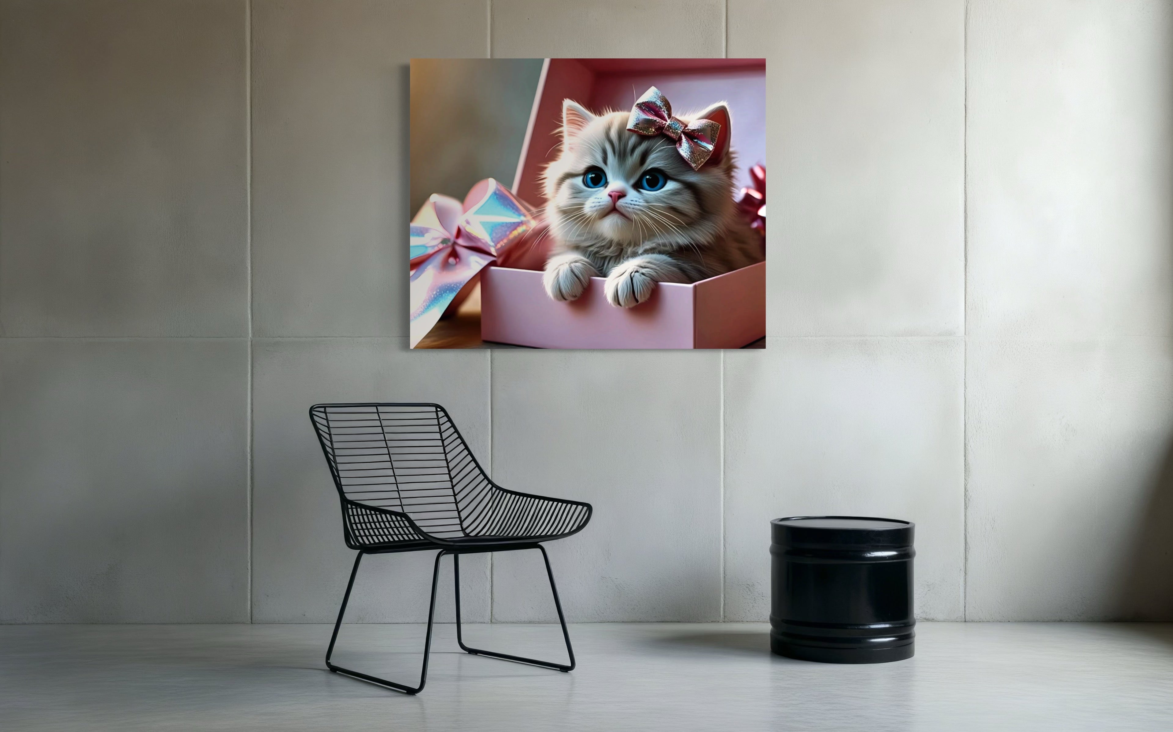 Surprise Kitten Museum Print