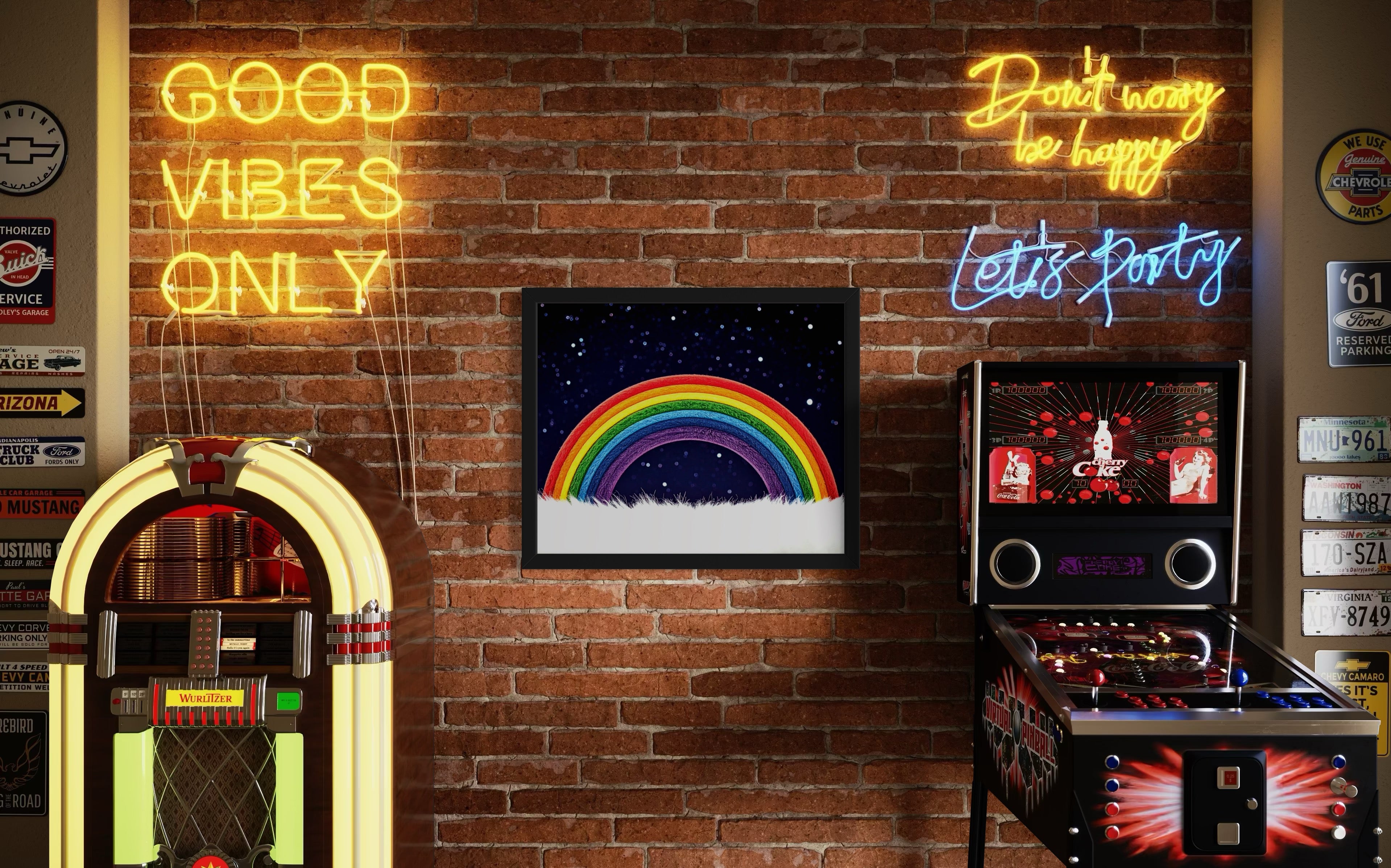 Furry Rainbow Museum Print