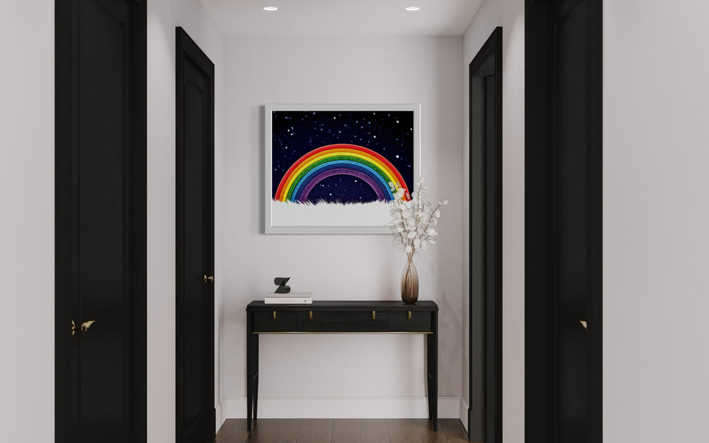 Furry Rainbow Museum Print