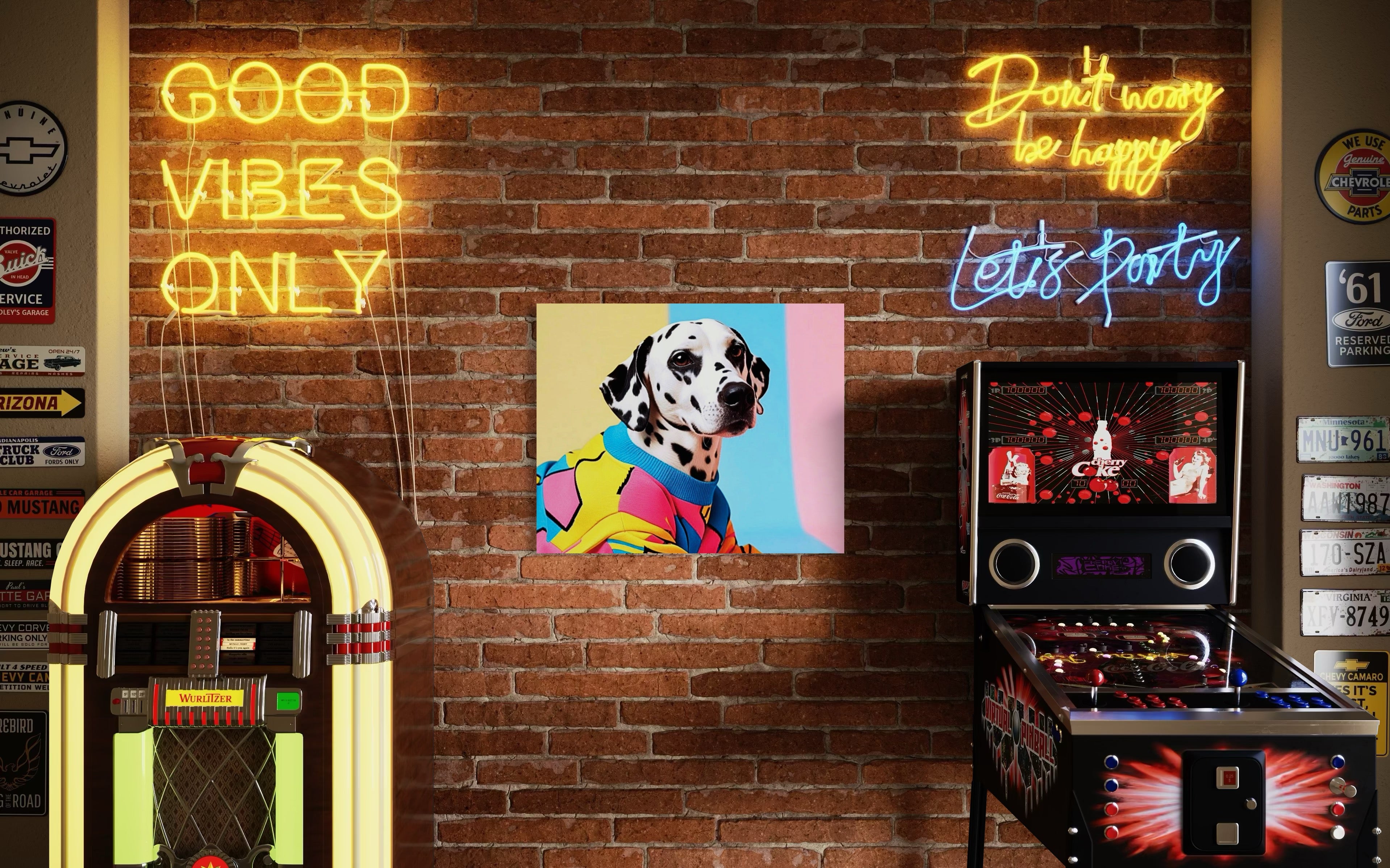 Retro Dalmatian Museum Print