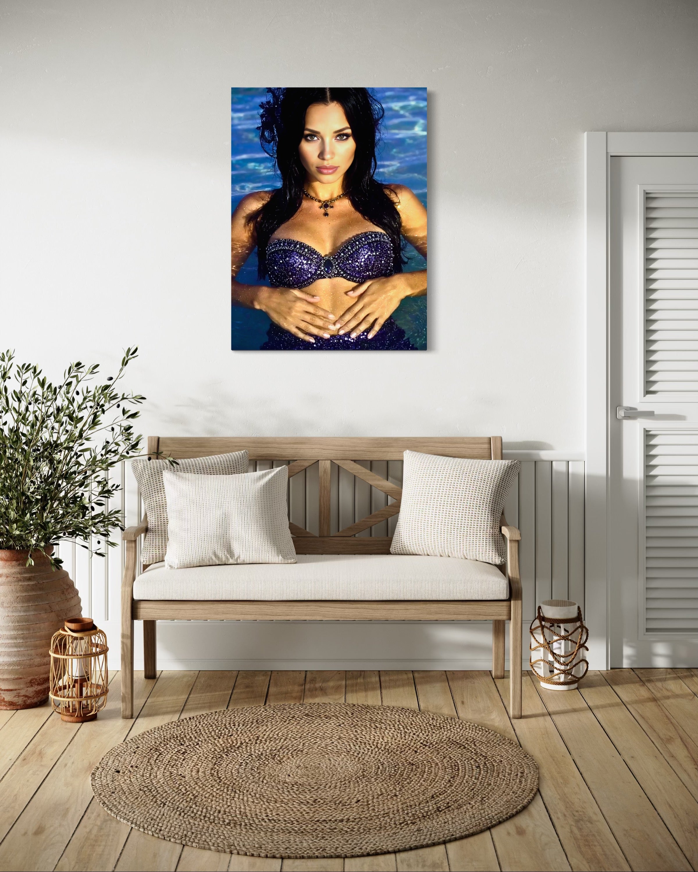 Evangeline Siren of Thames River Museum Print