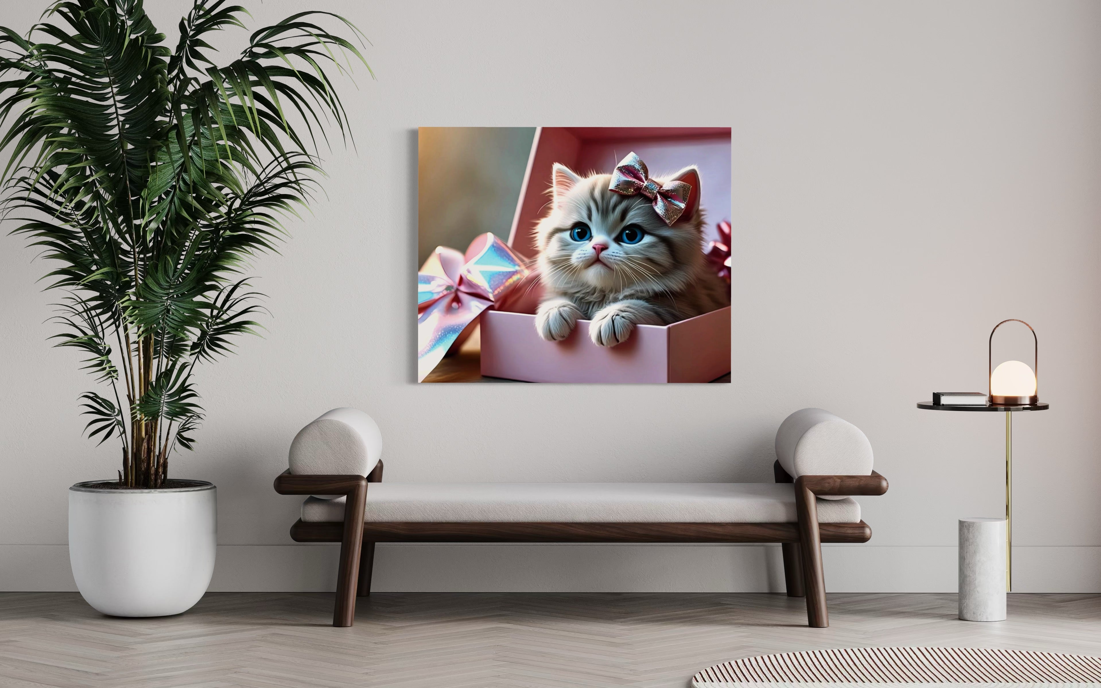 Surprise Kitten Museum Print