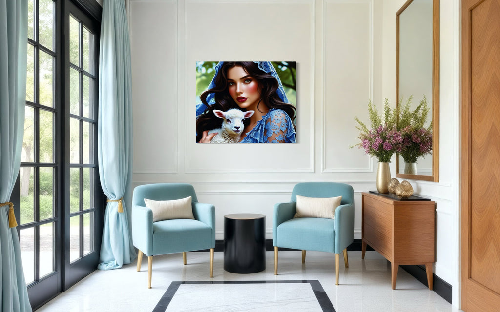 Mary Magdalene with a Lamb Museum Print