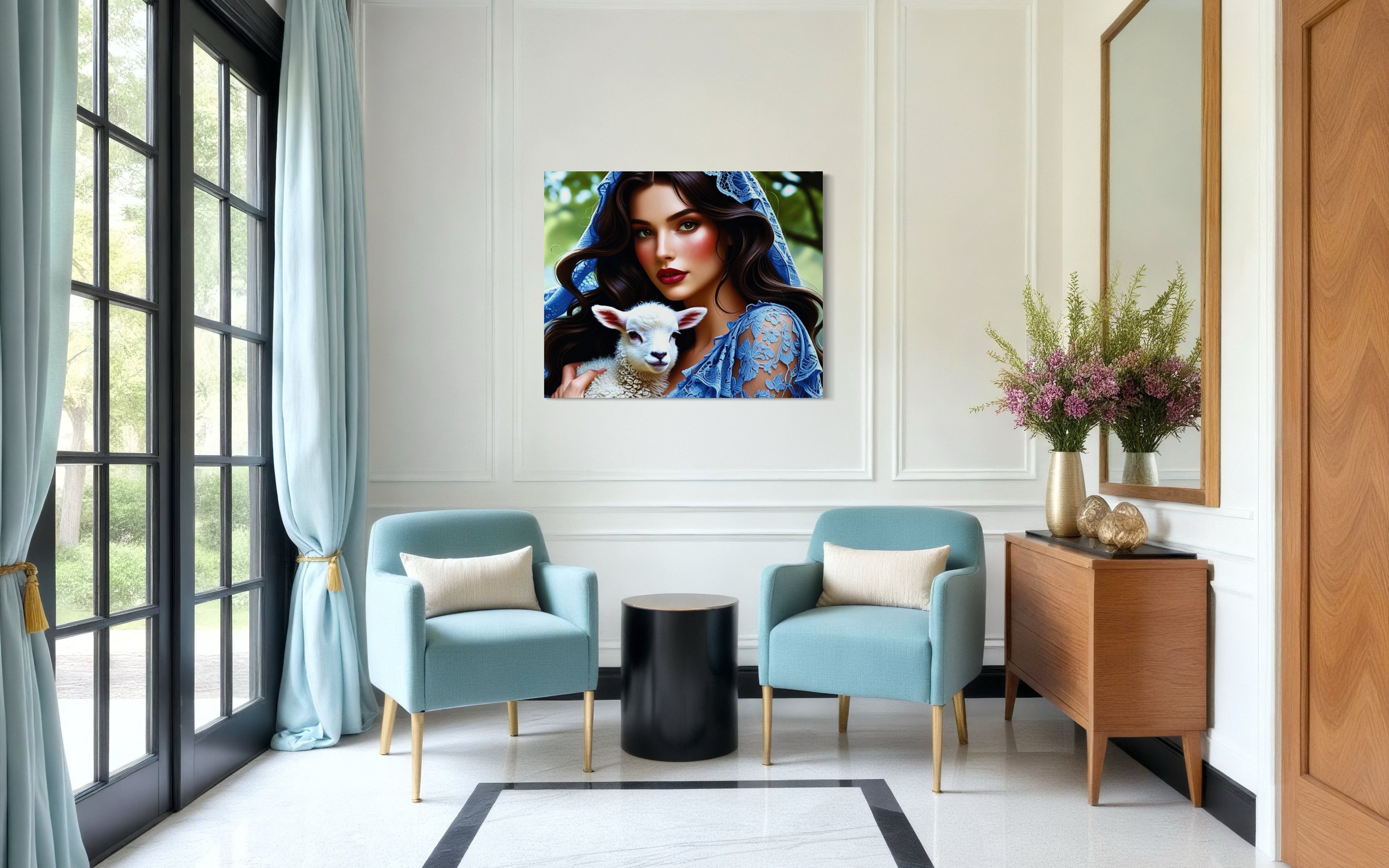 Mary Magdalene with a Lamb Museum Print
