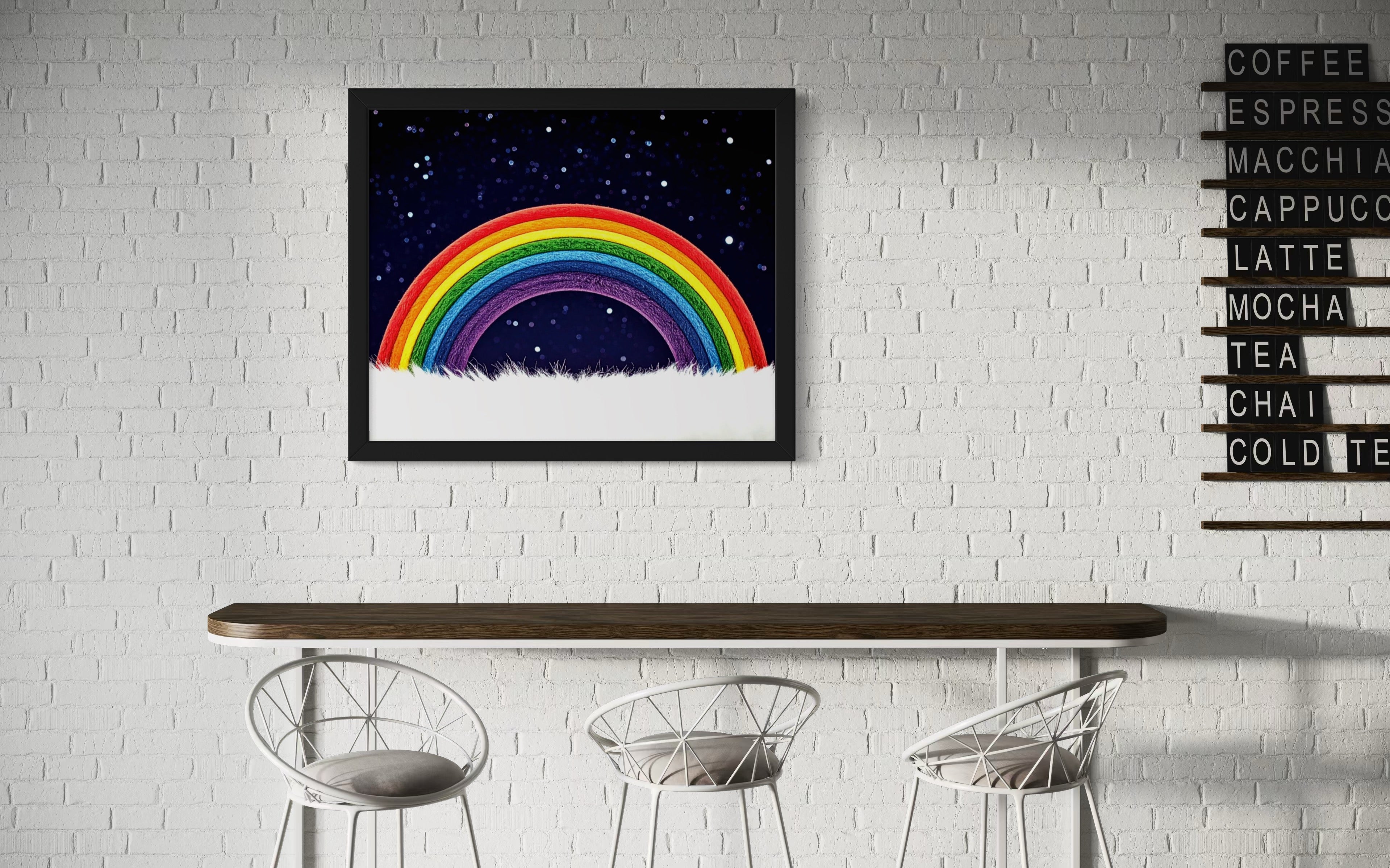 Furry Rainbow Museum Print
