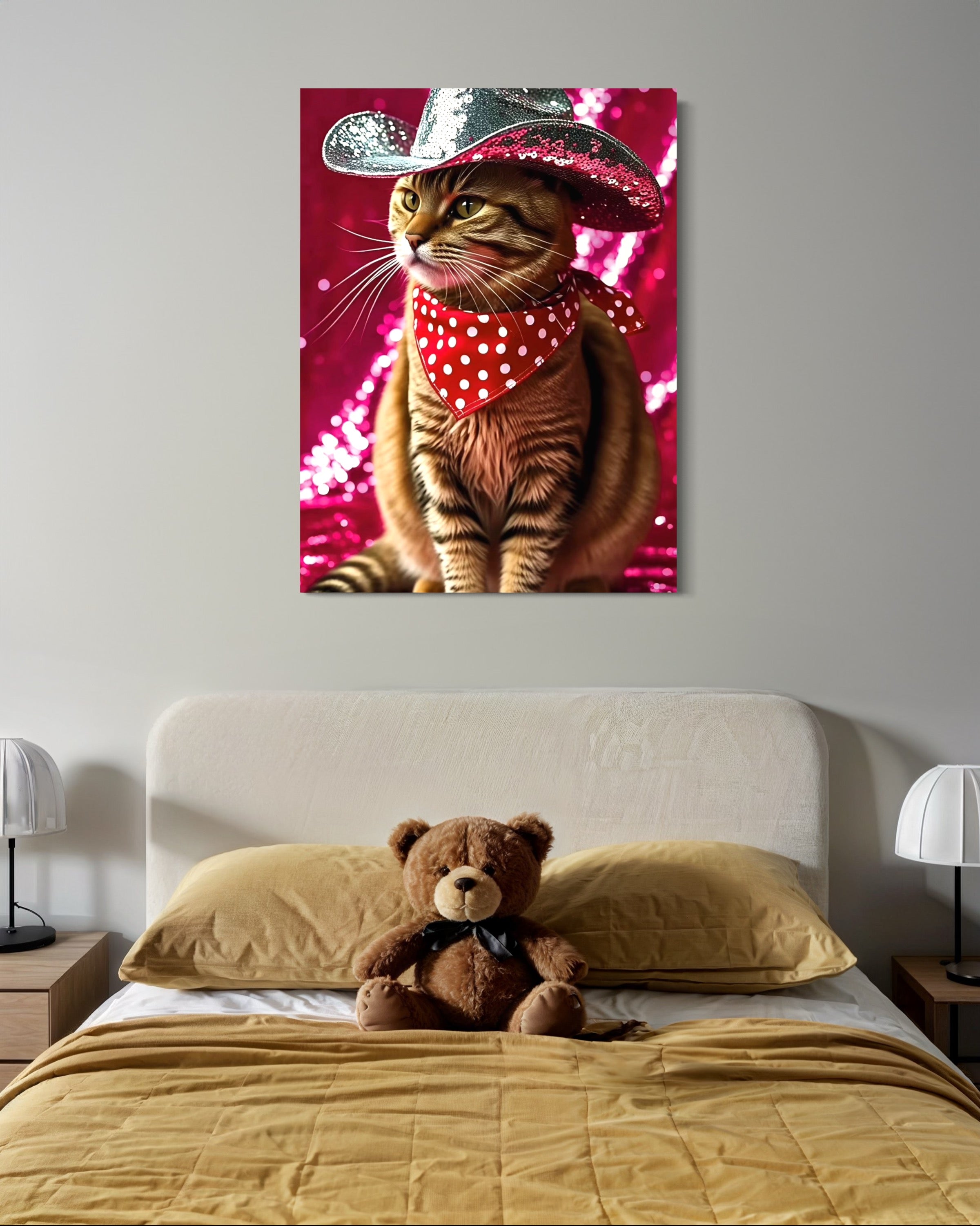 Cat Cowboy Museum Print