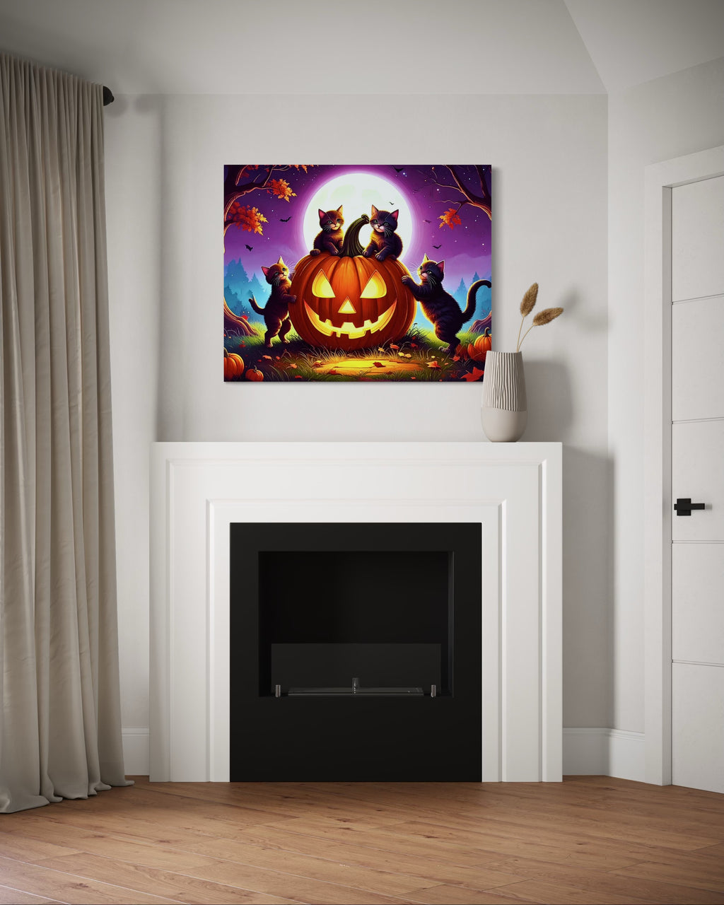 Cats on a Jack O Lantern