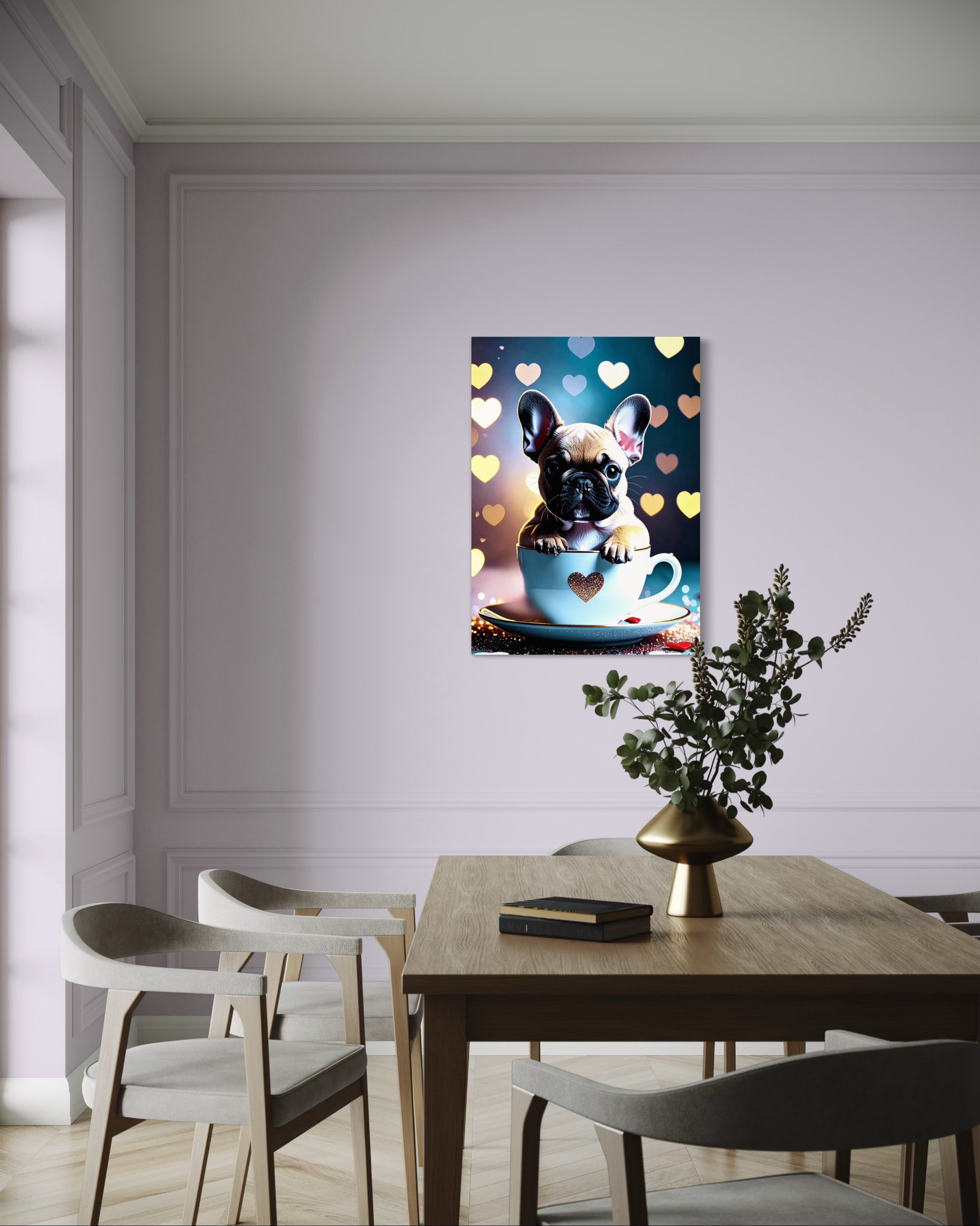 Tea Cup Frenchie Puppy Museum Print