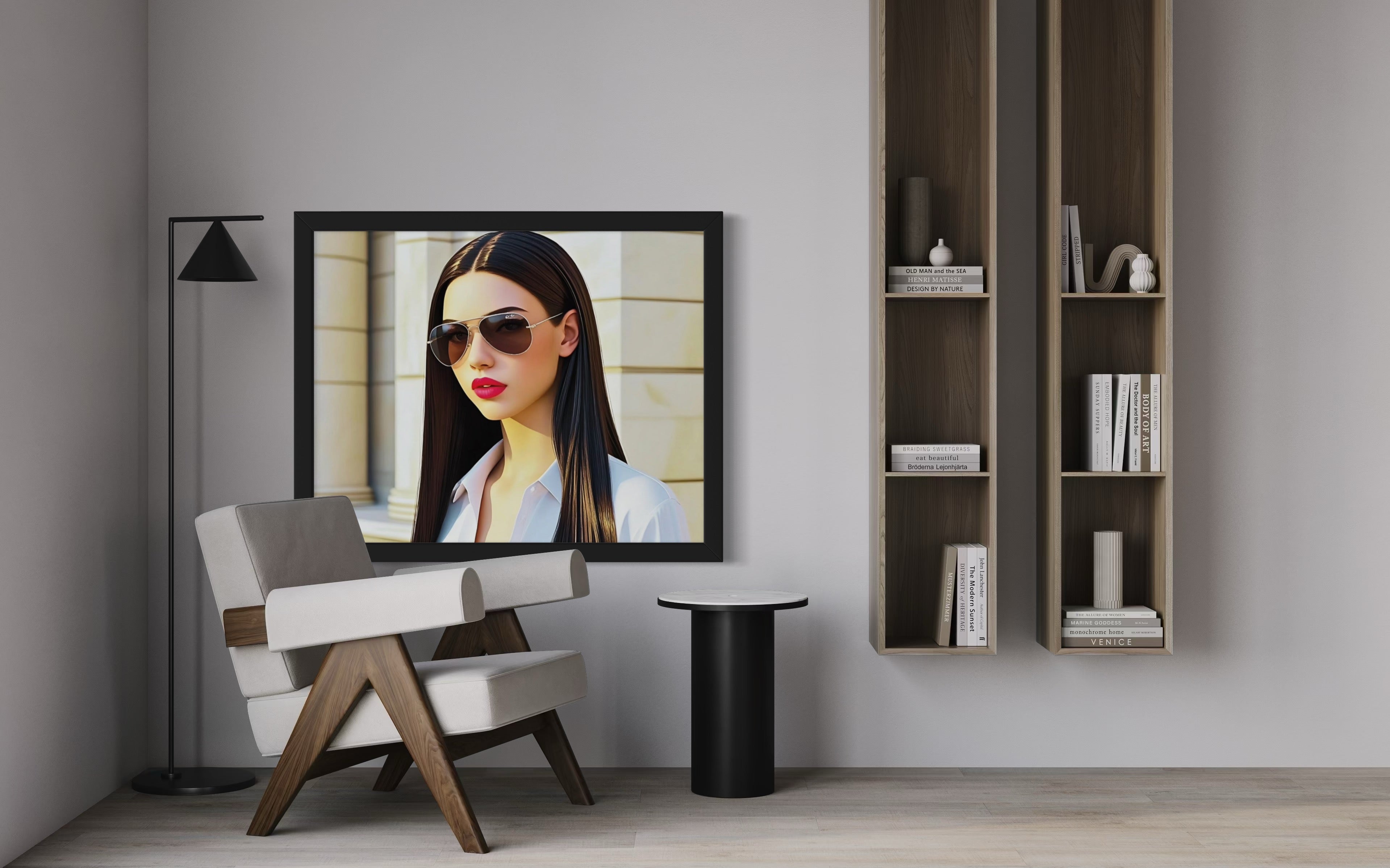 Business Babe with Sunglasses Museum Print