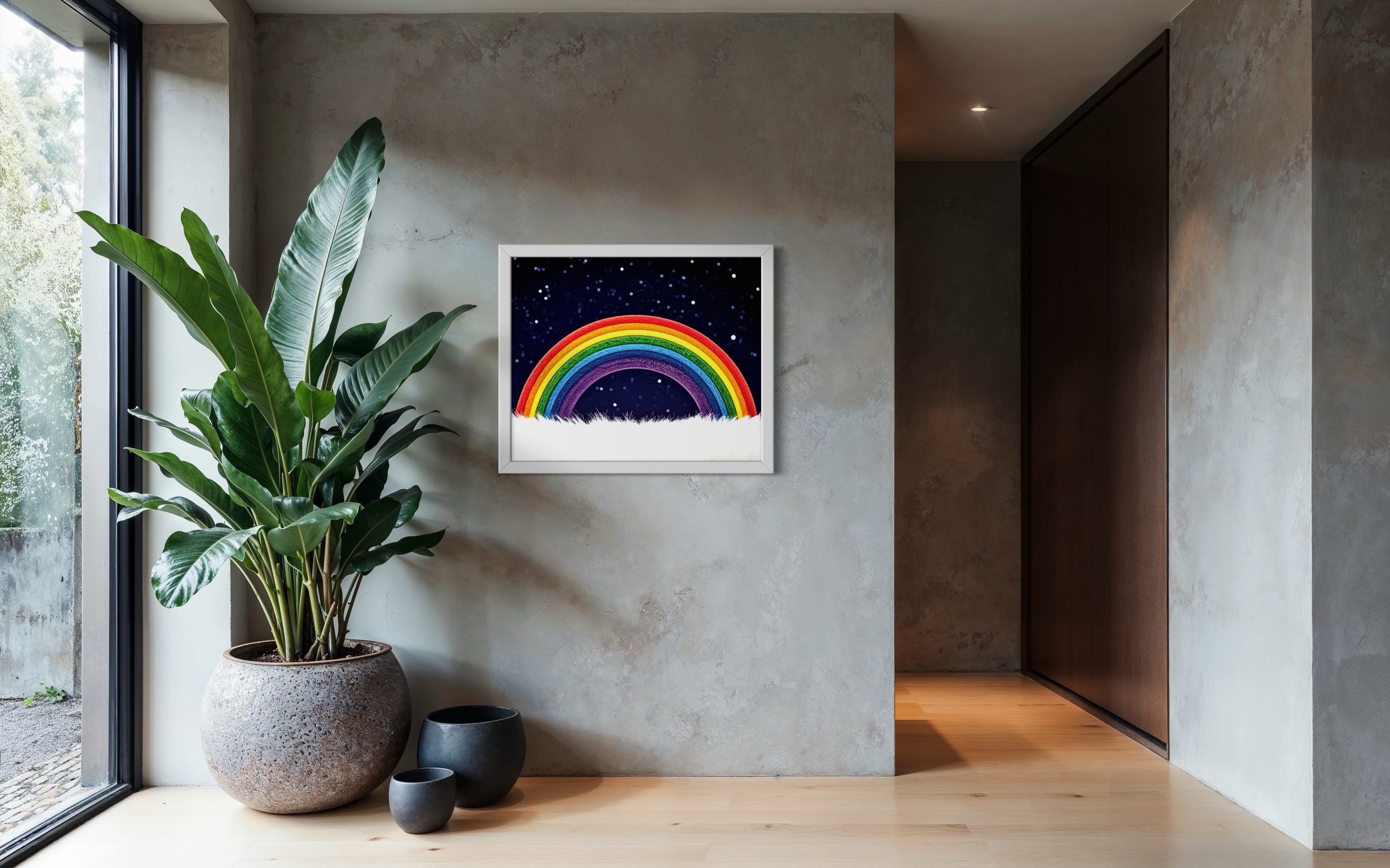 Furry Rainbow Museum Print