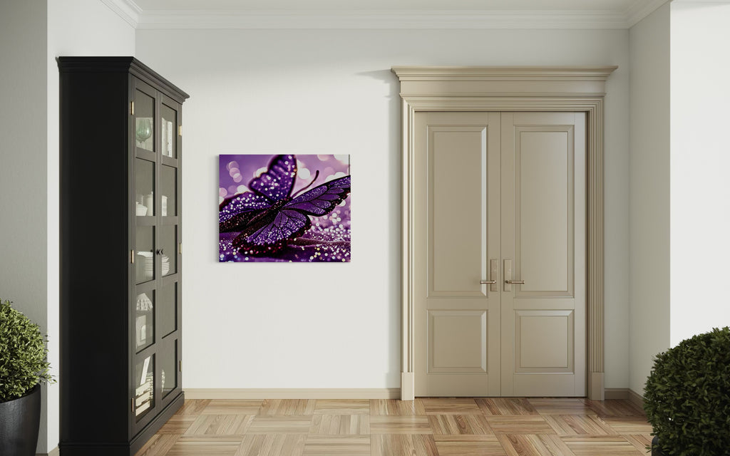 Glitter Purple Butterfly