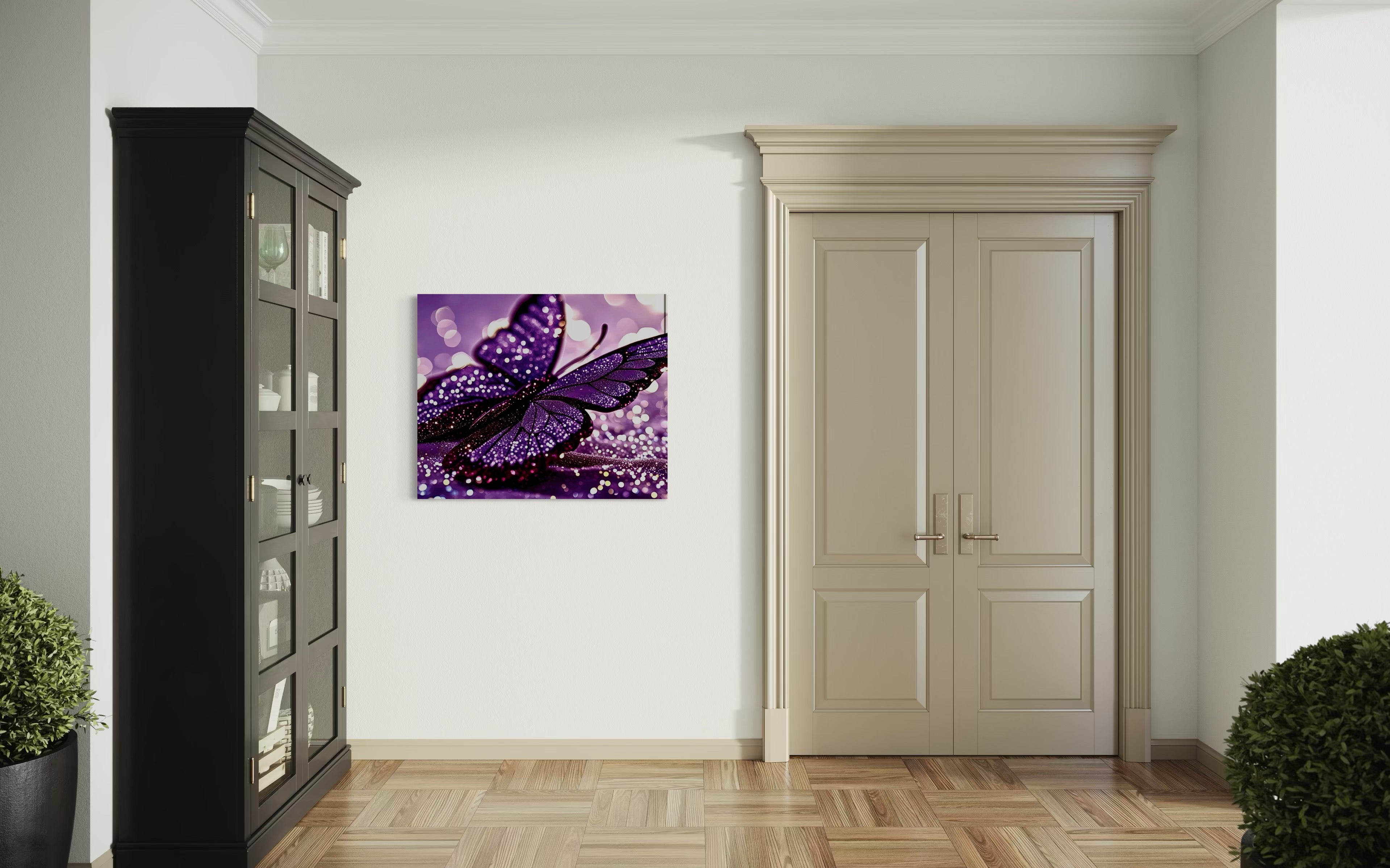 Glitter Purple Butterfly