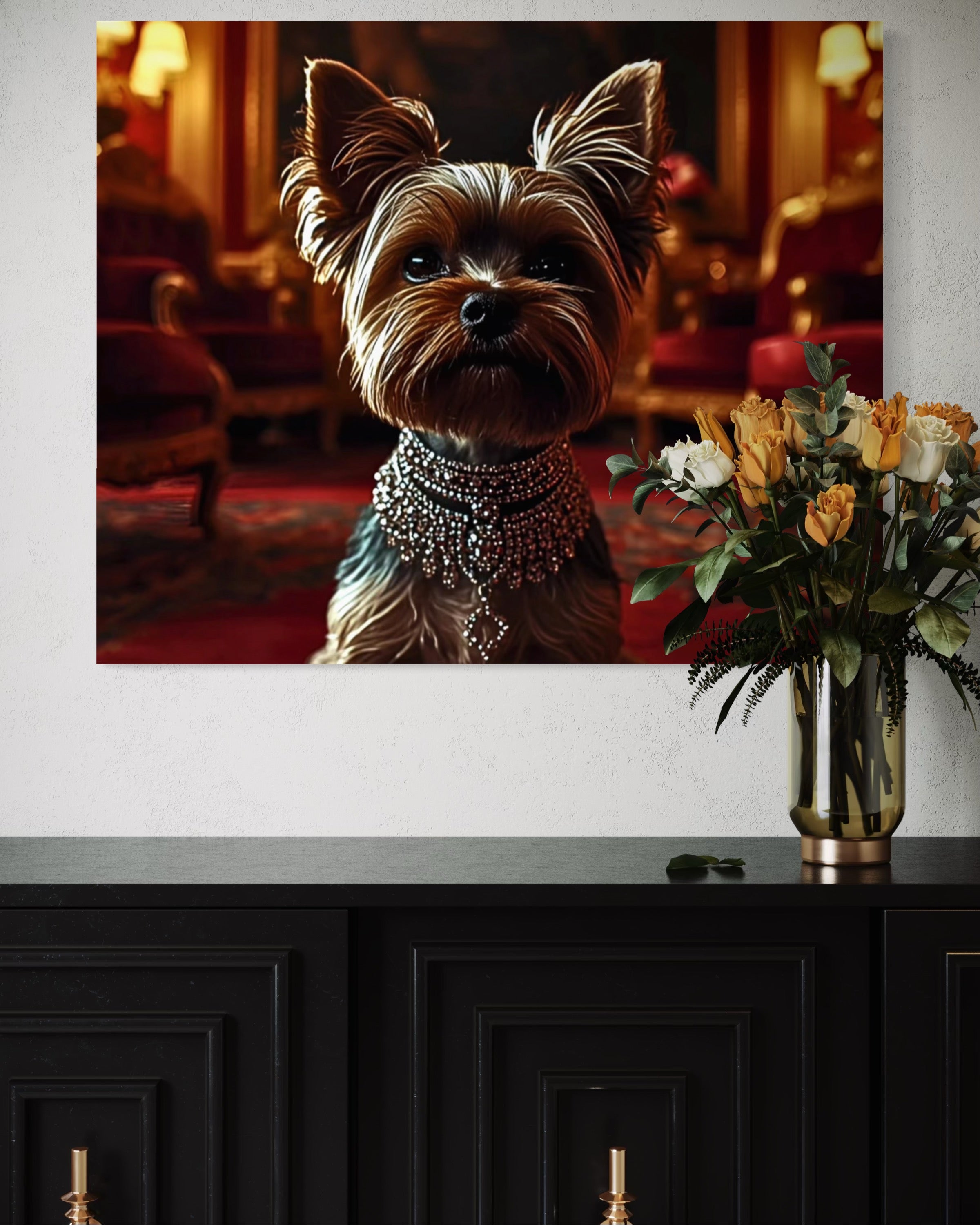 Victorian Royal Yorkie Portrait