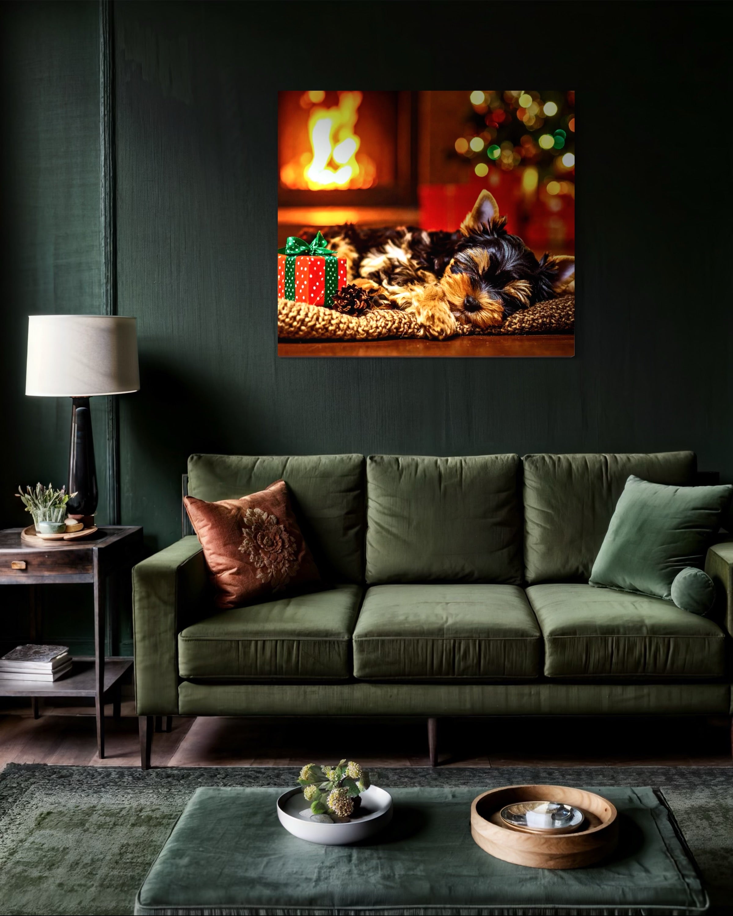 Magical Christmas Yorkie Dreams