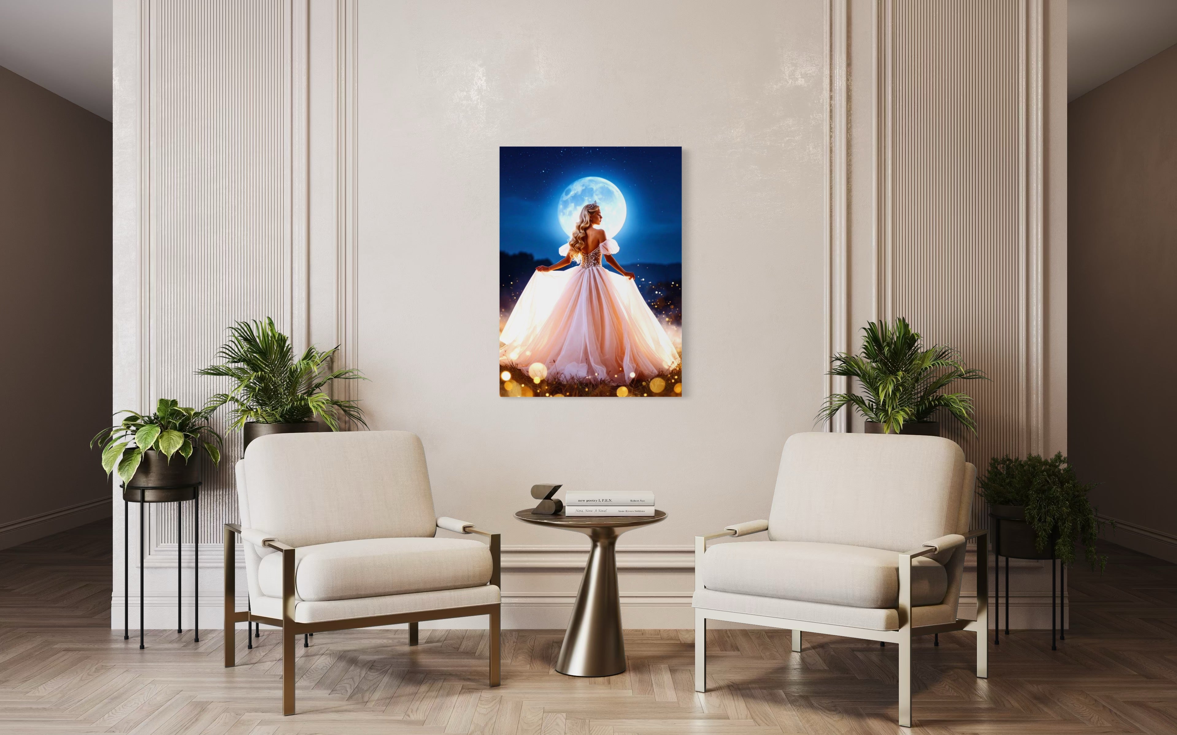 Princess in the Moonlight Museum Print