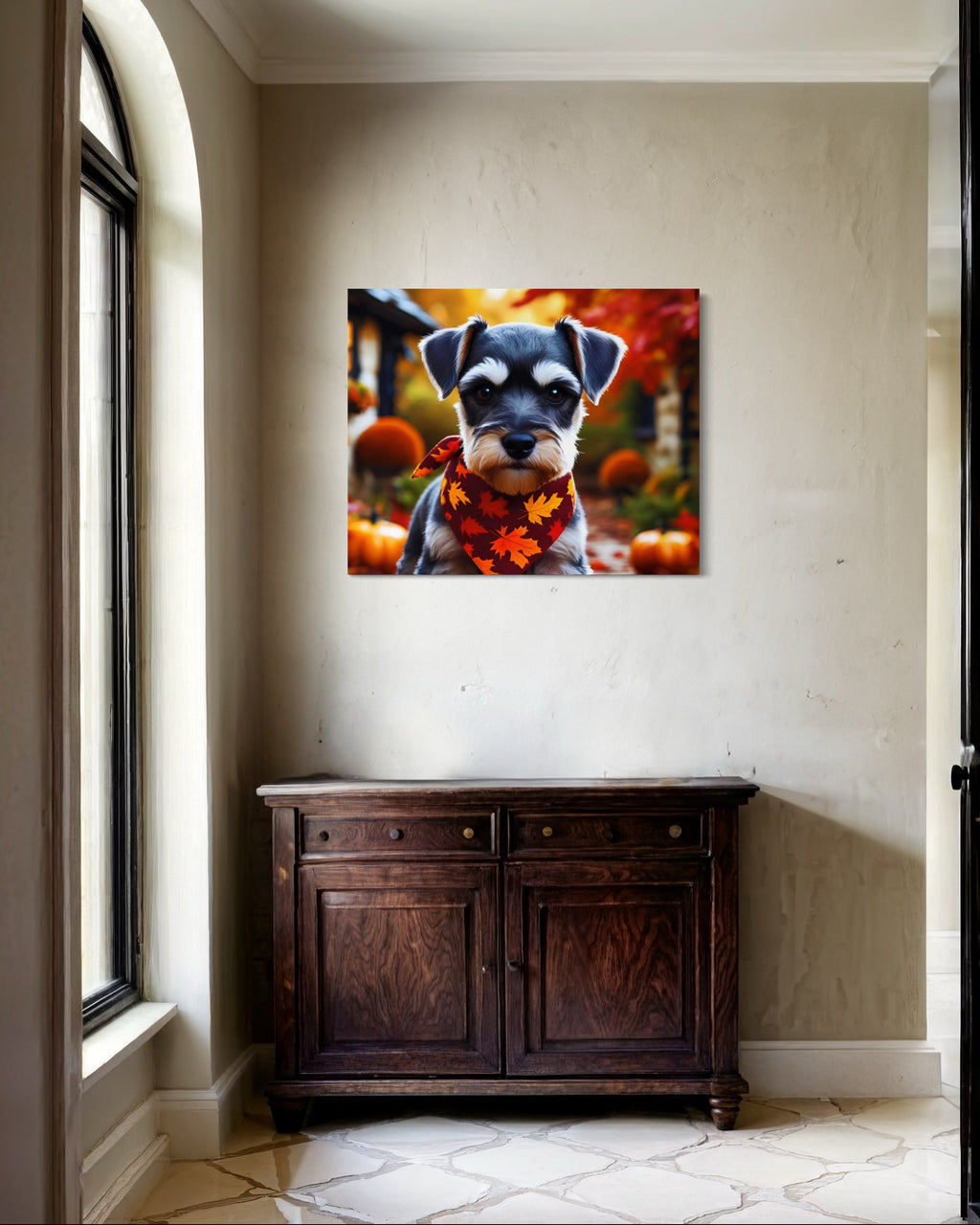 Autumn Schnauzer Puppy