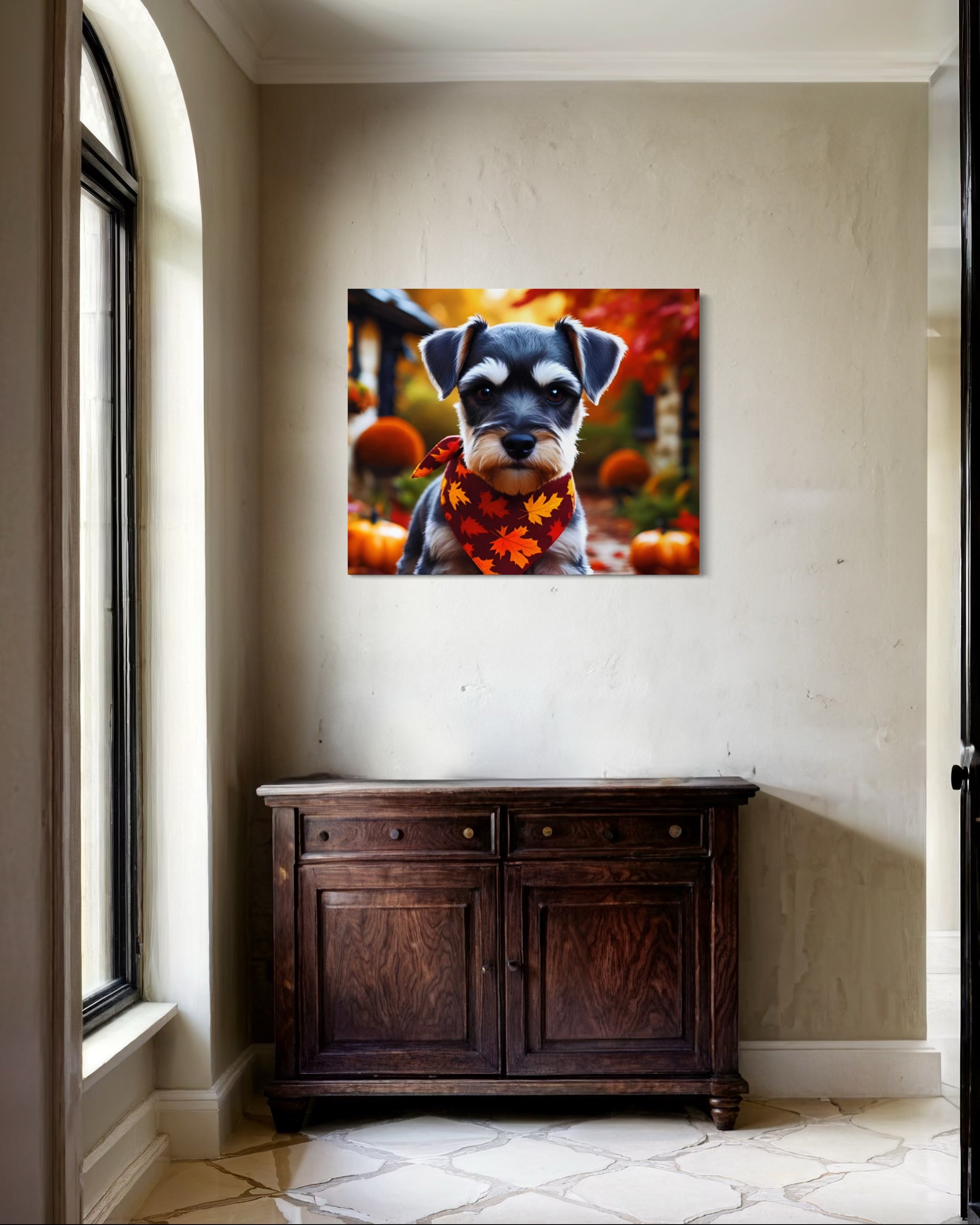 Autumn Schnauzer Puppy