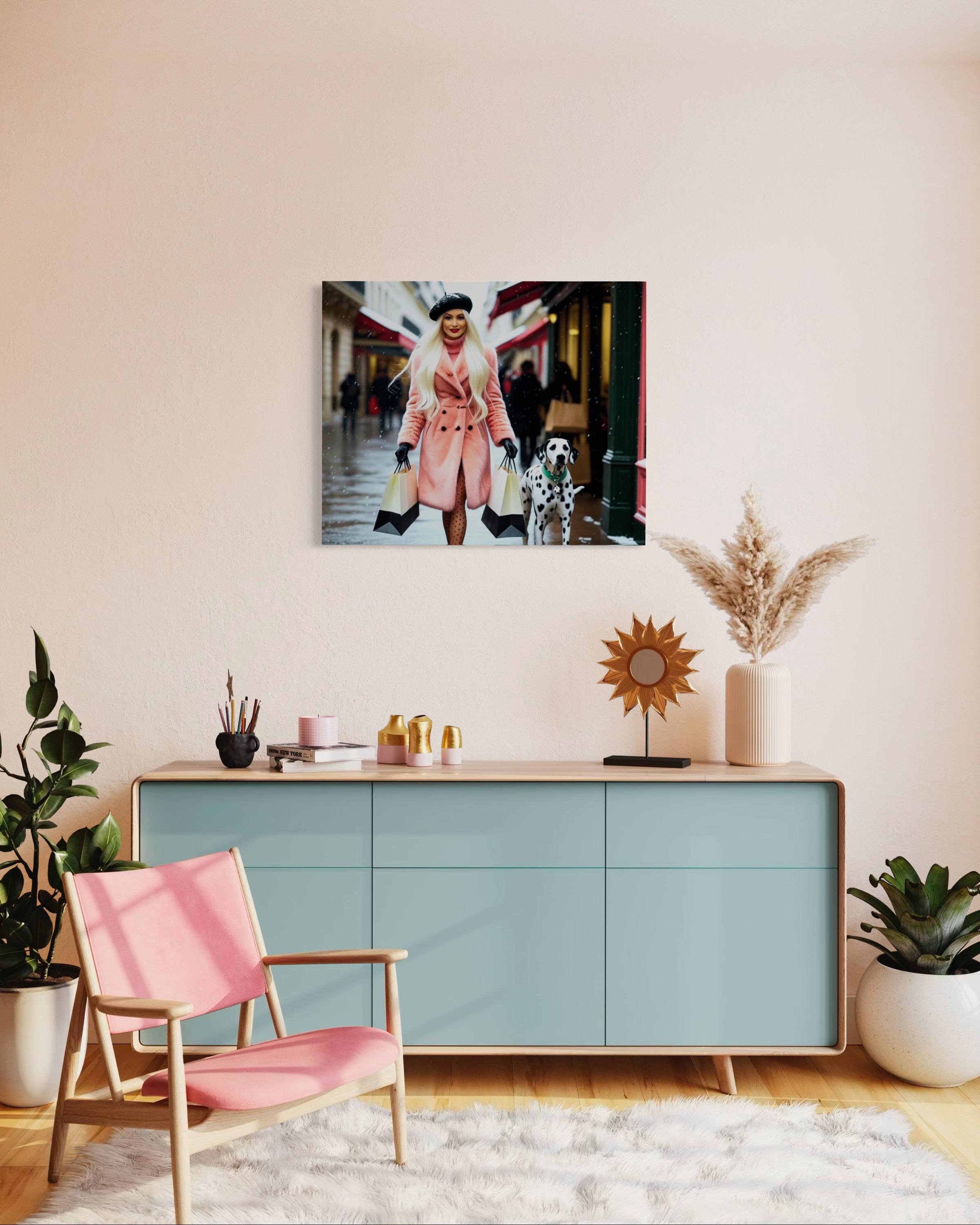 Shopping in Paris Museum Print
