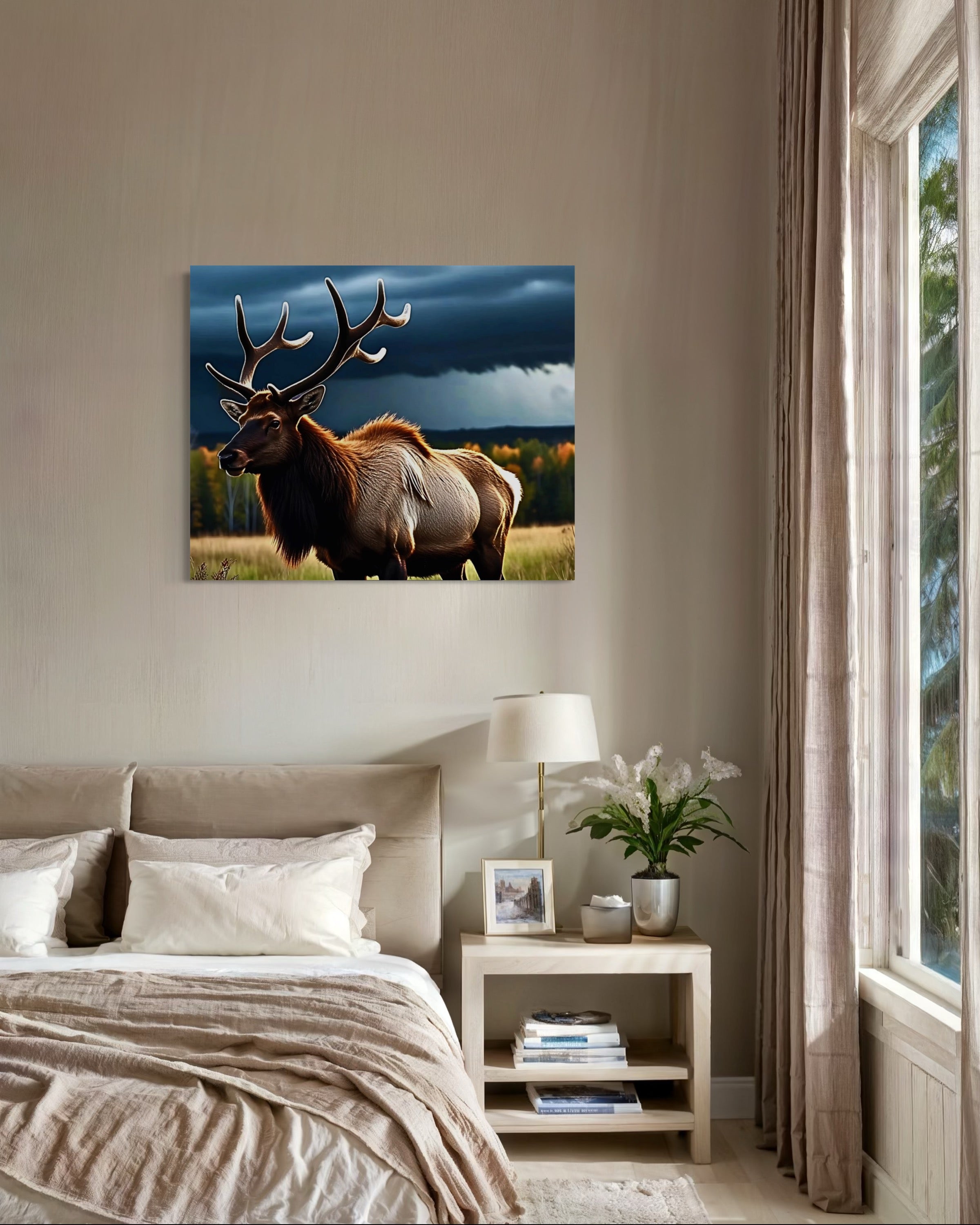 Elk in the Rockies in Autumn Museum Print
