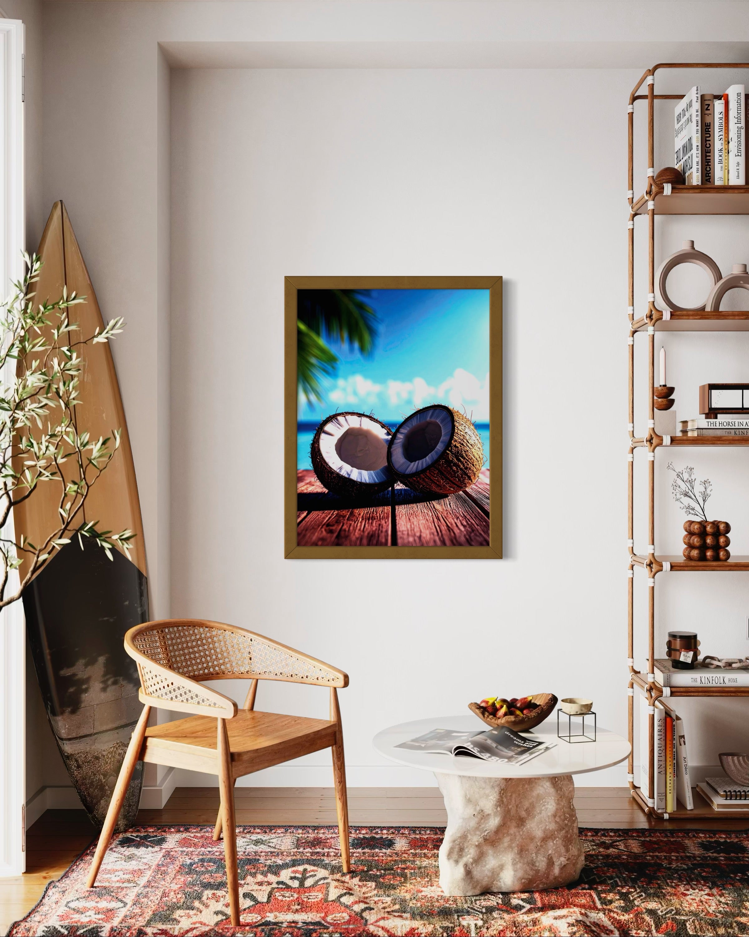 Coconuts in Paradise Museum Print