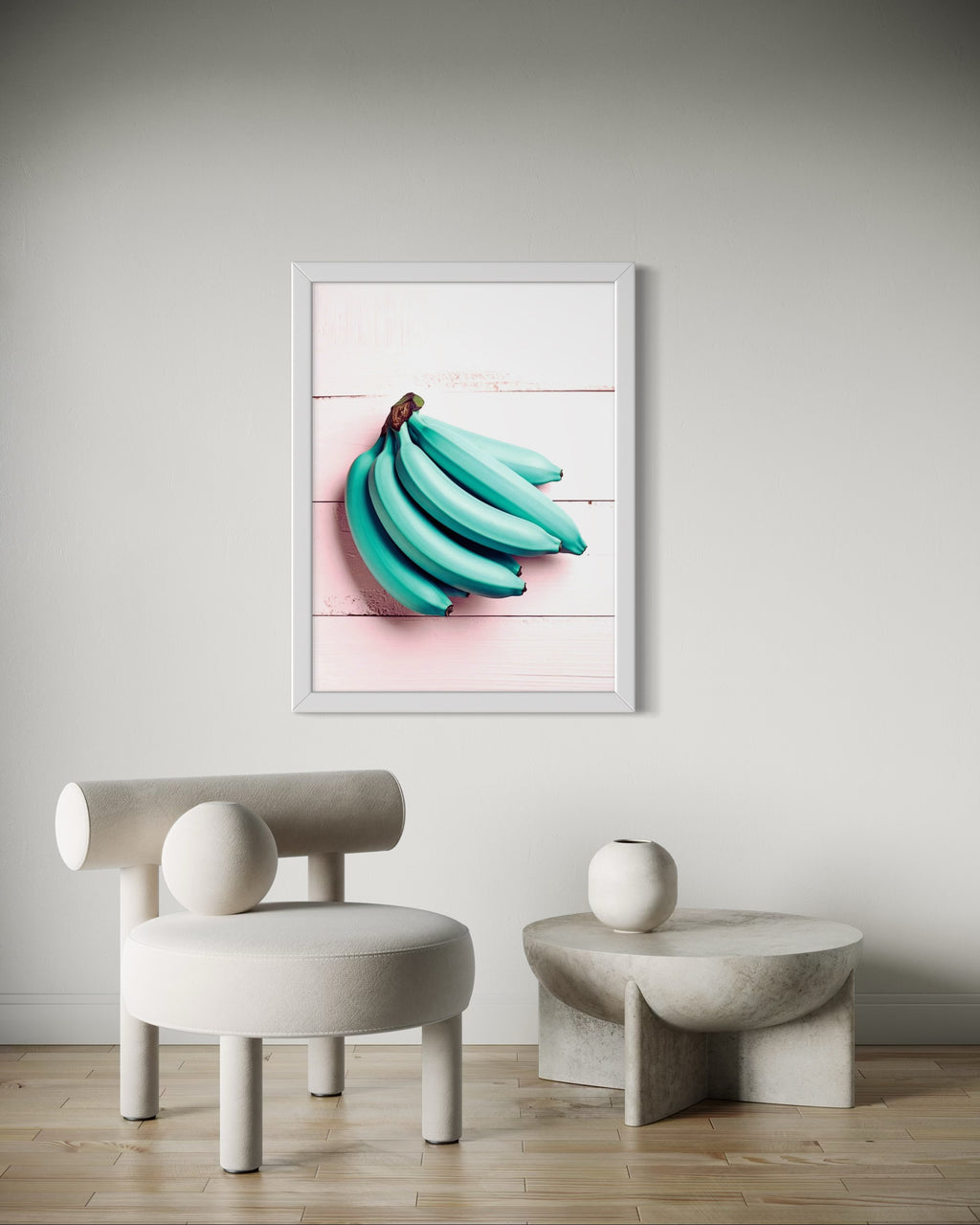 Blue Bananas Museum Print