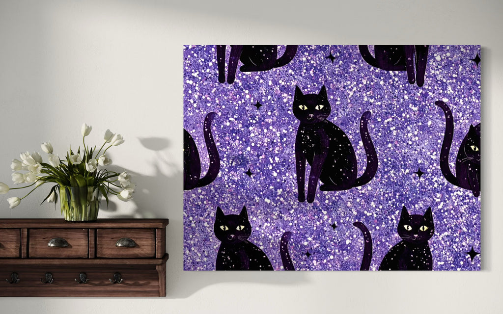 Sparkle Cat Pattern Print I