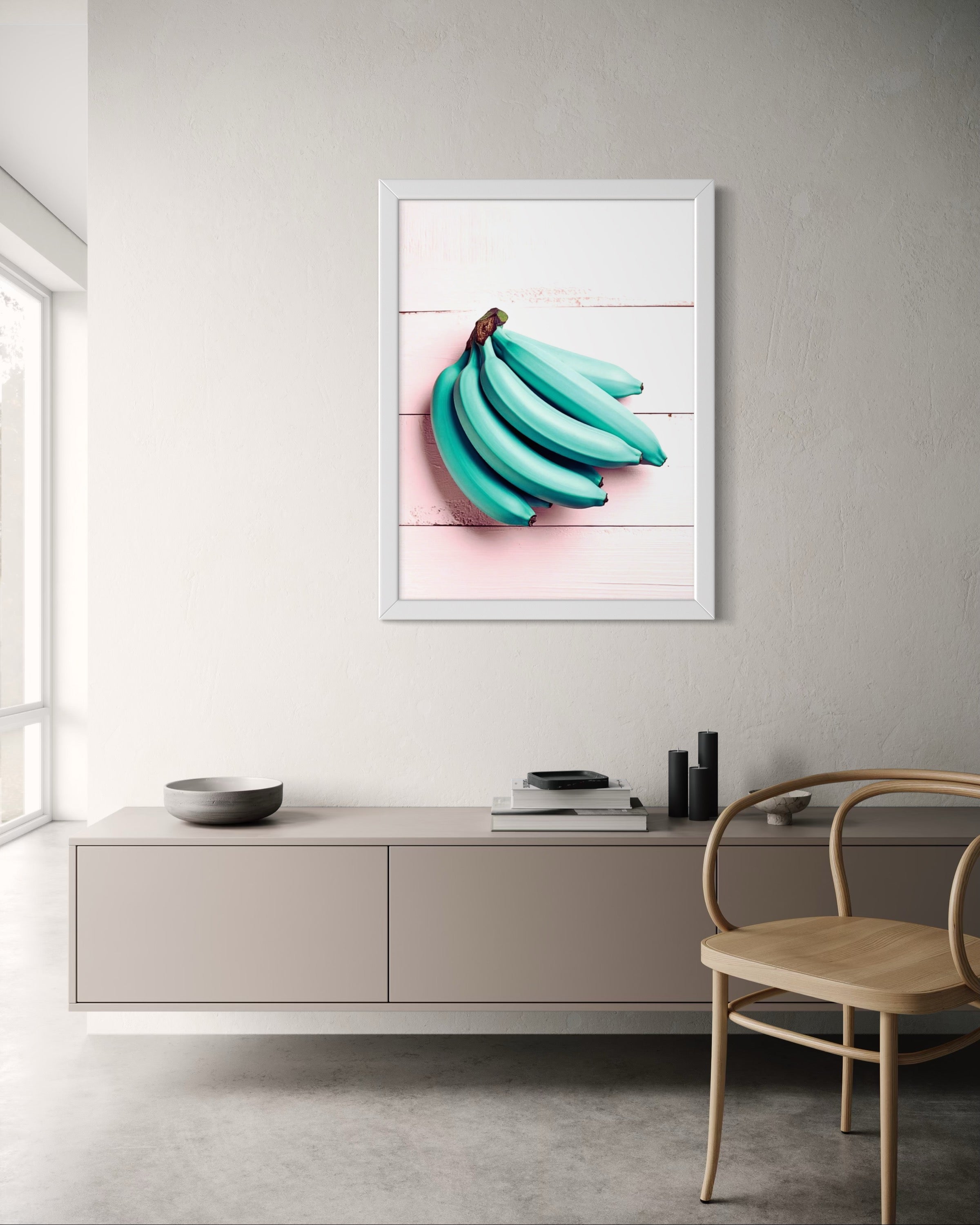 Blue Bananas Museum Print