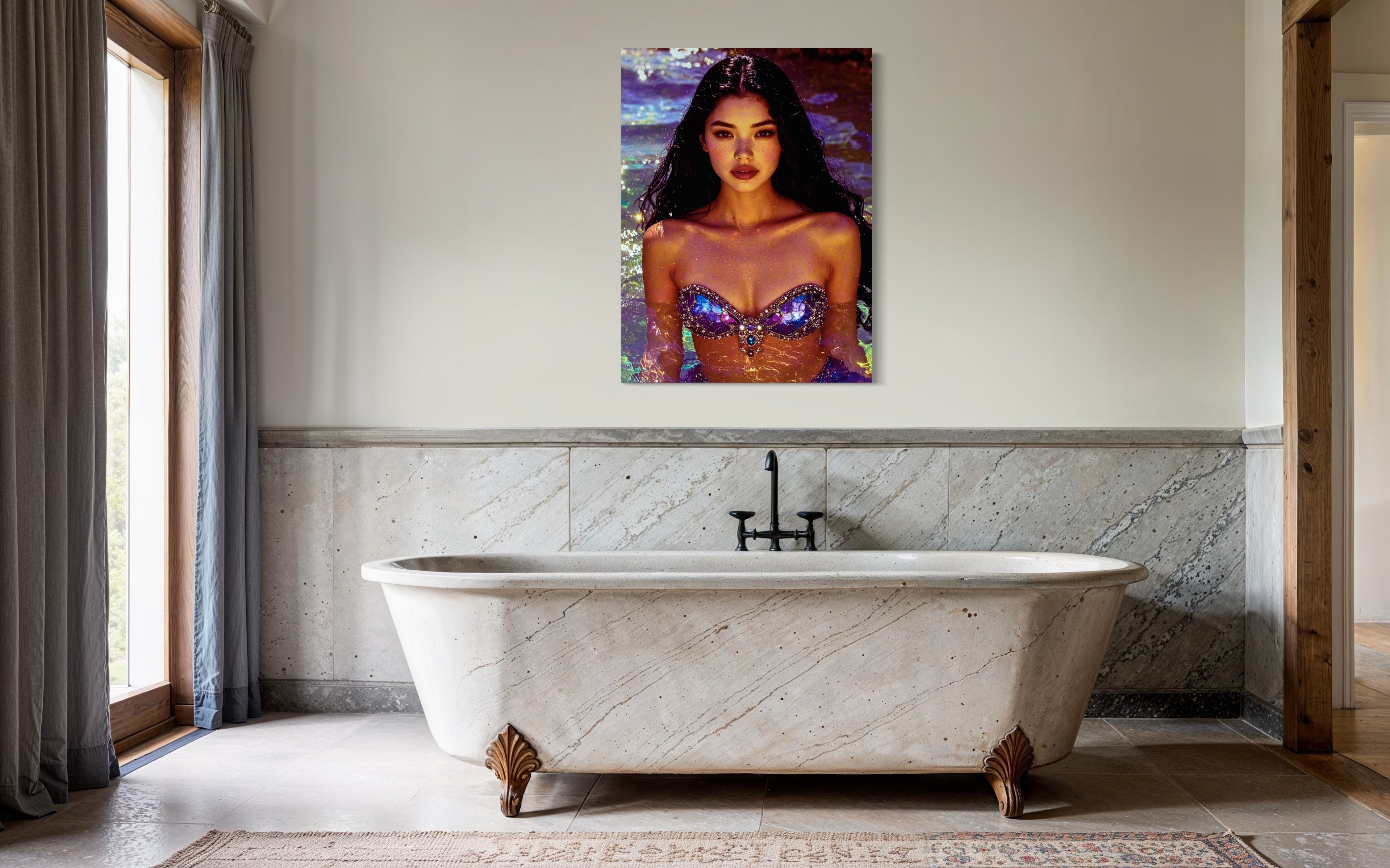 Calypso Siren of Cala Macarella, Spain Museum Print