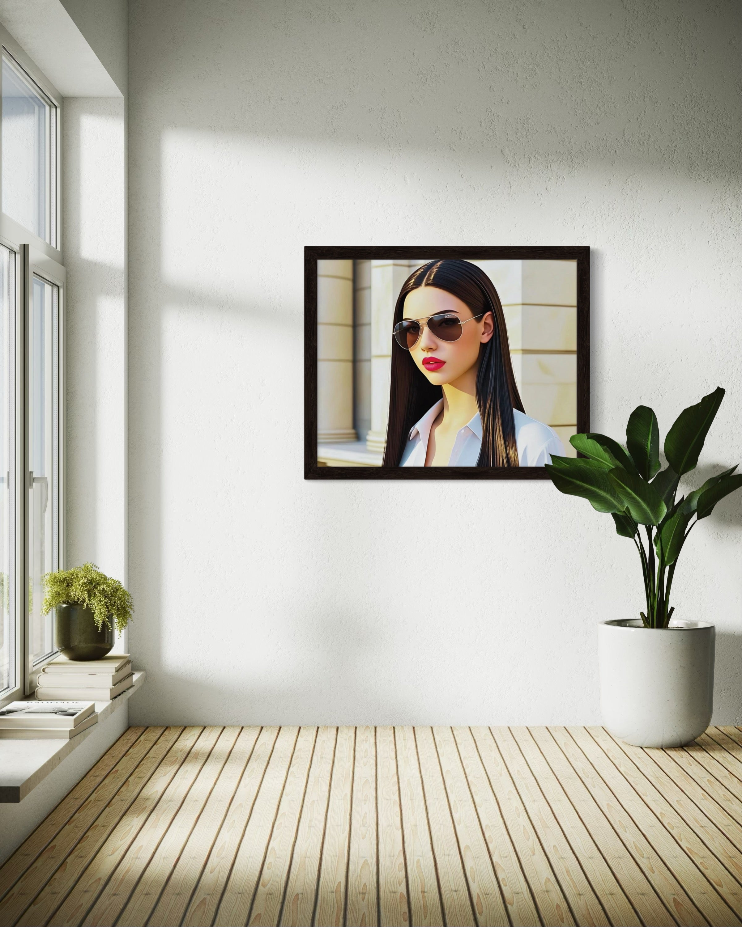 Business Babe with Sunglasses Museum Print