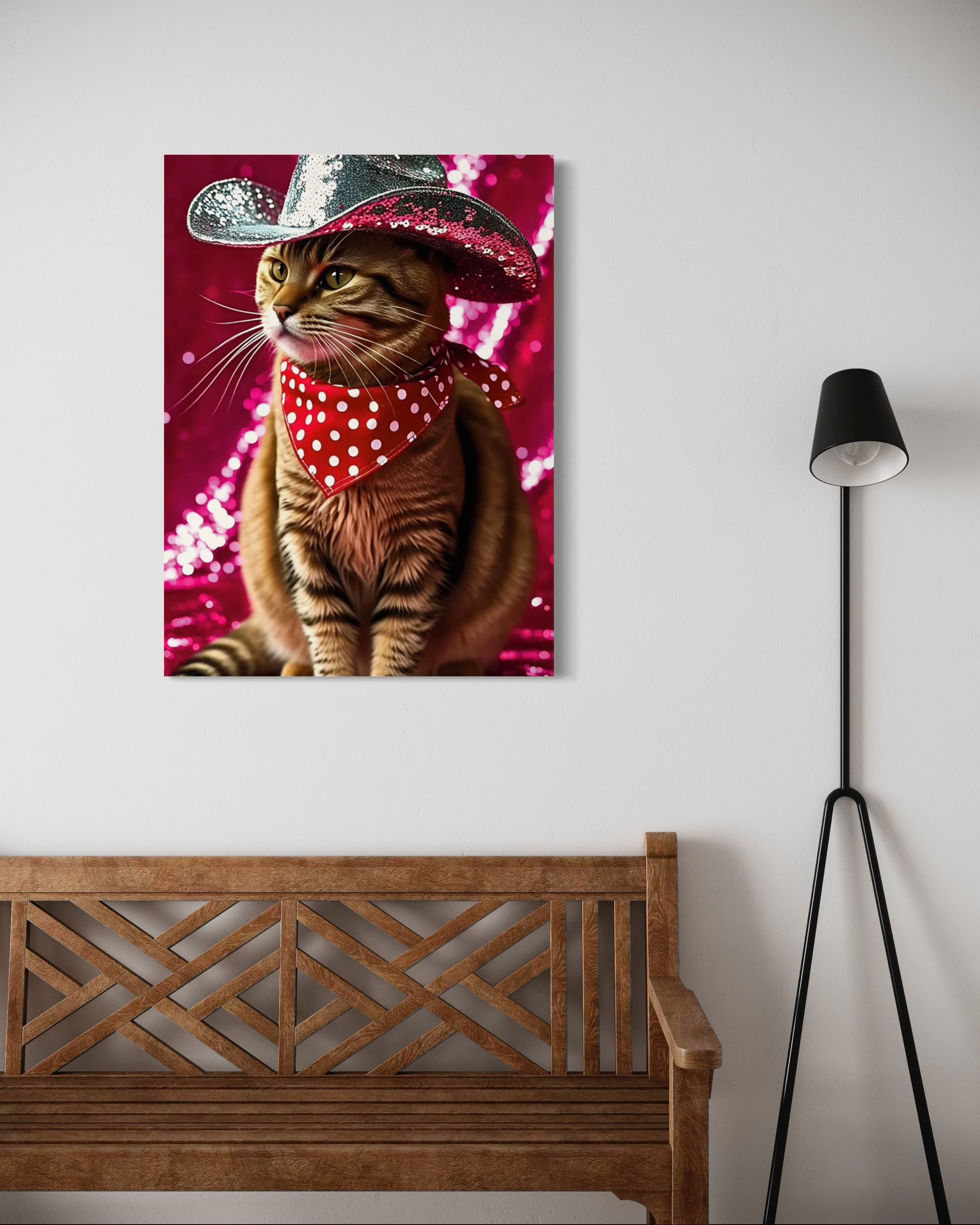 Cat Cowboy Museum Print