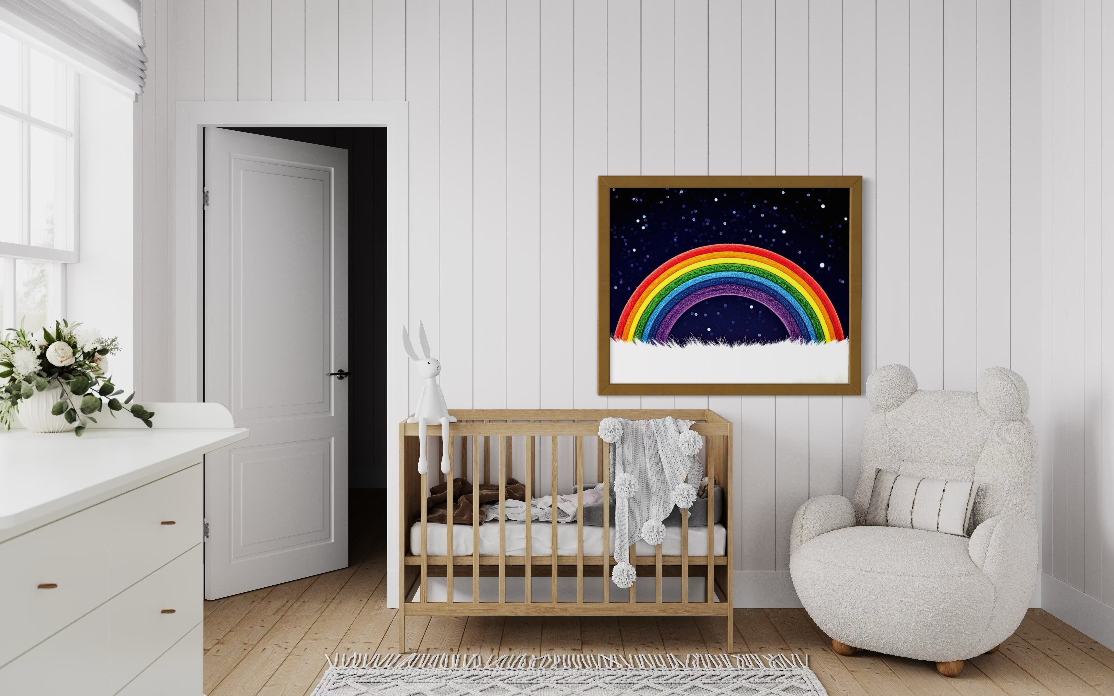Furry Rainbow Museum Print