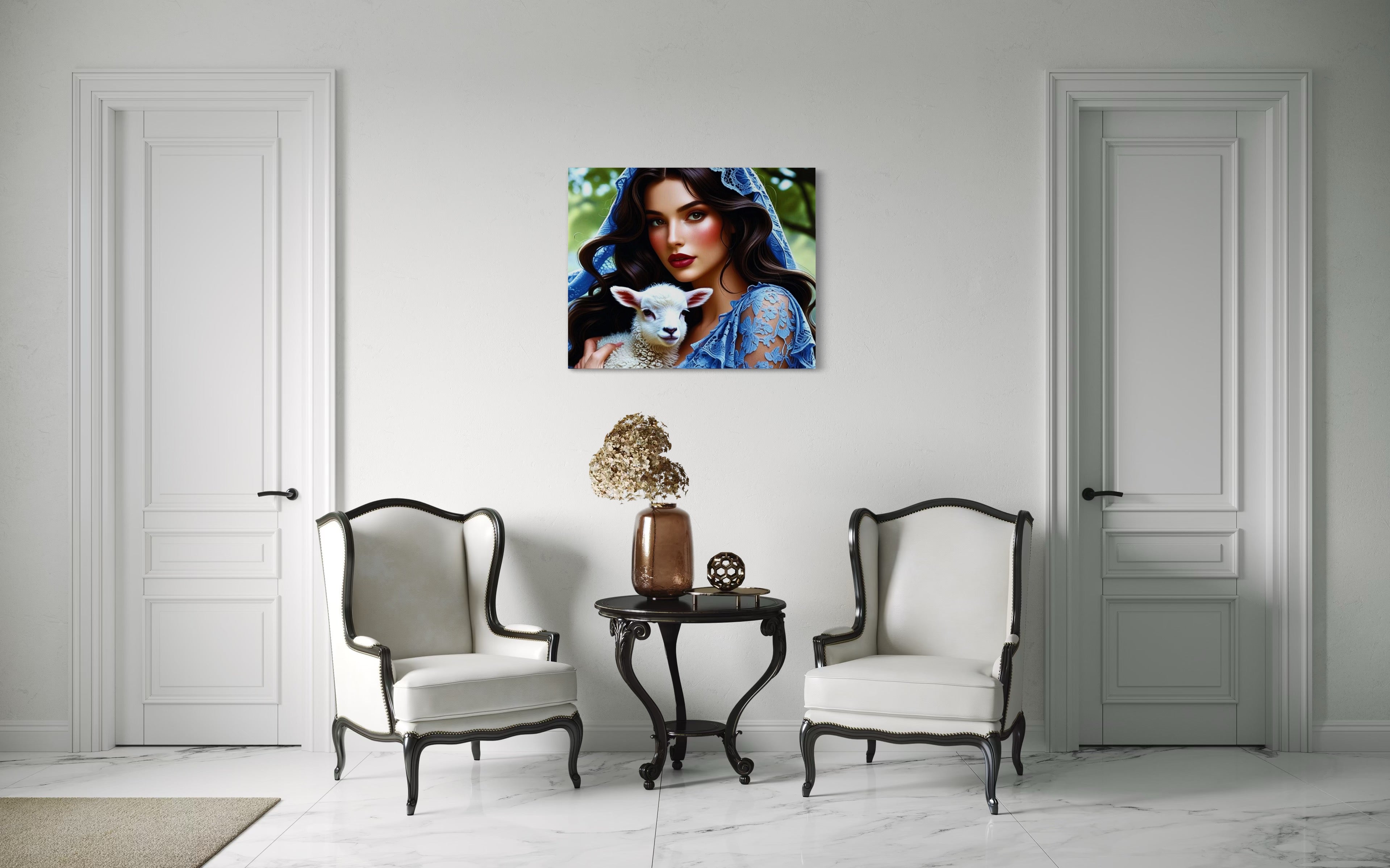 Mary Magdalene with a Lamb Museum Print
