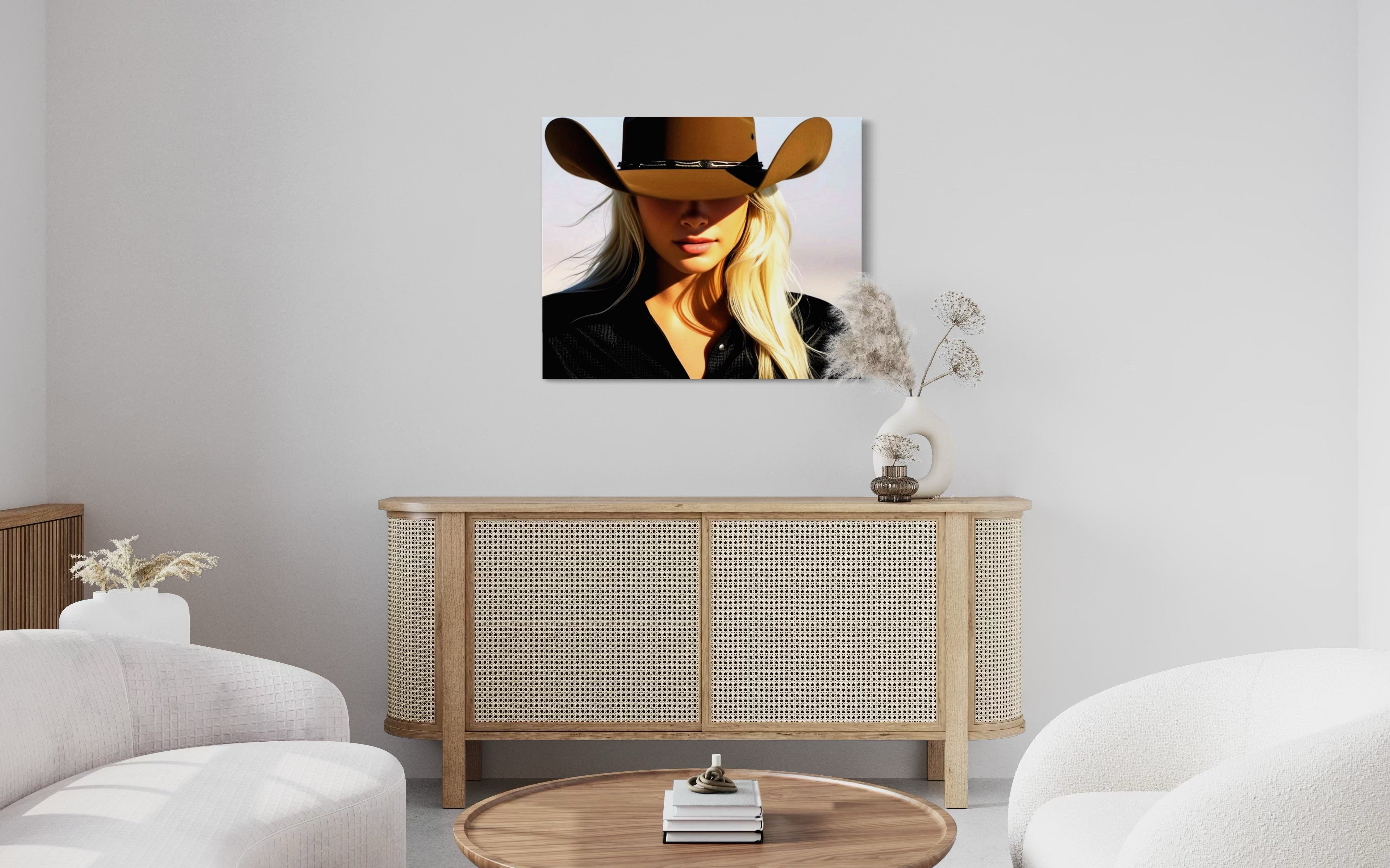Blonde Cowgirl Museum Print