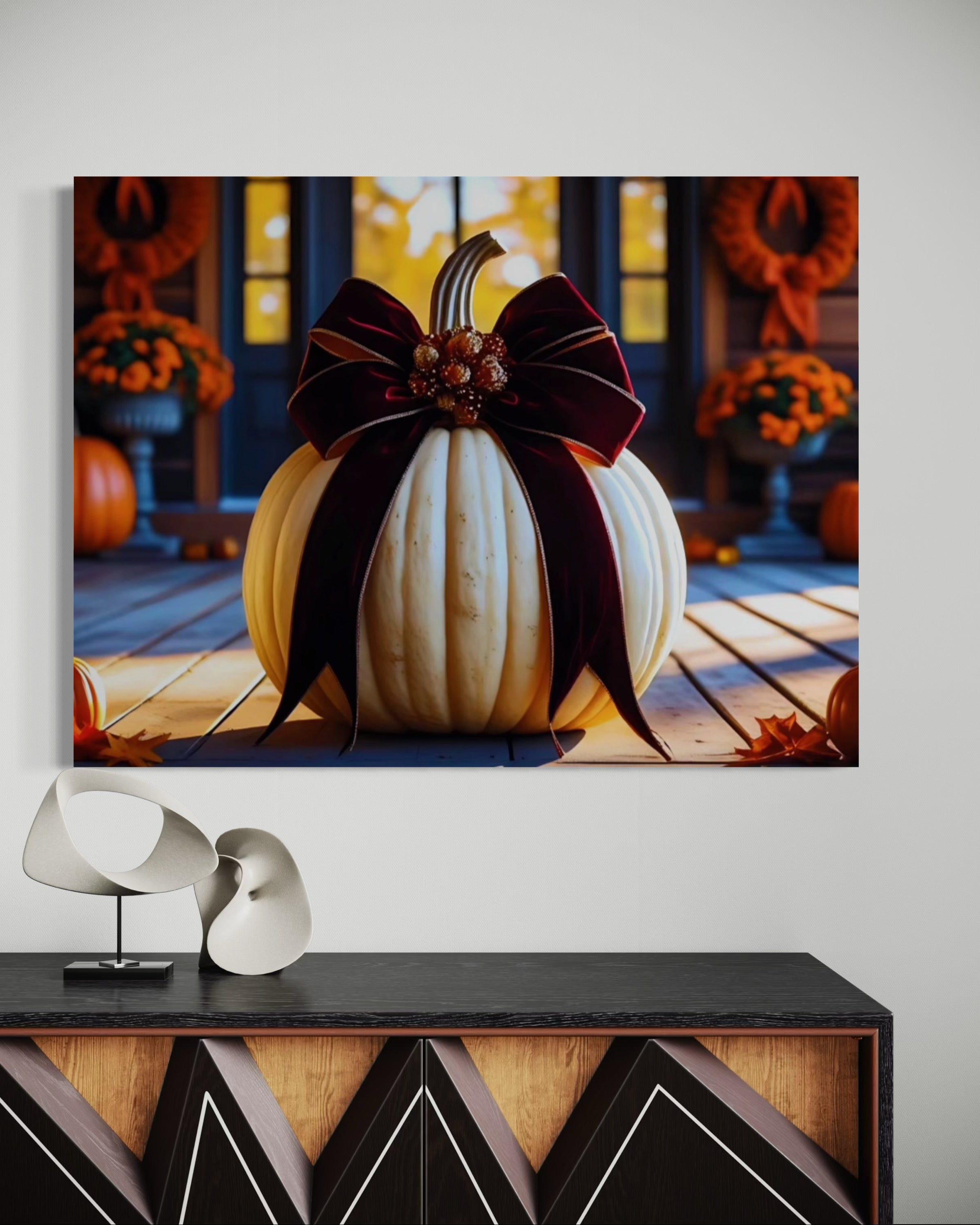 Thanksgiving Porch Pumpkin I