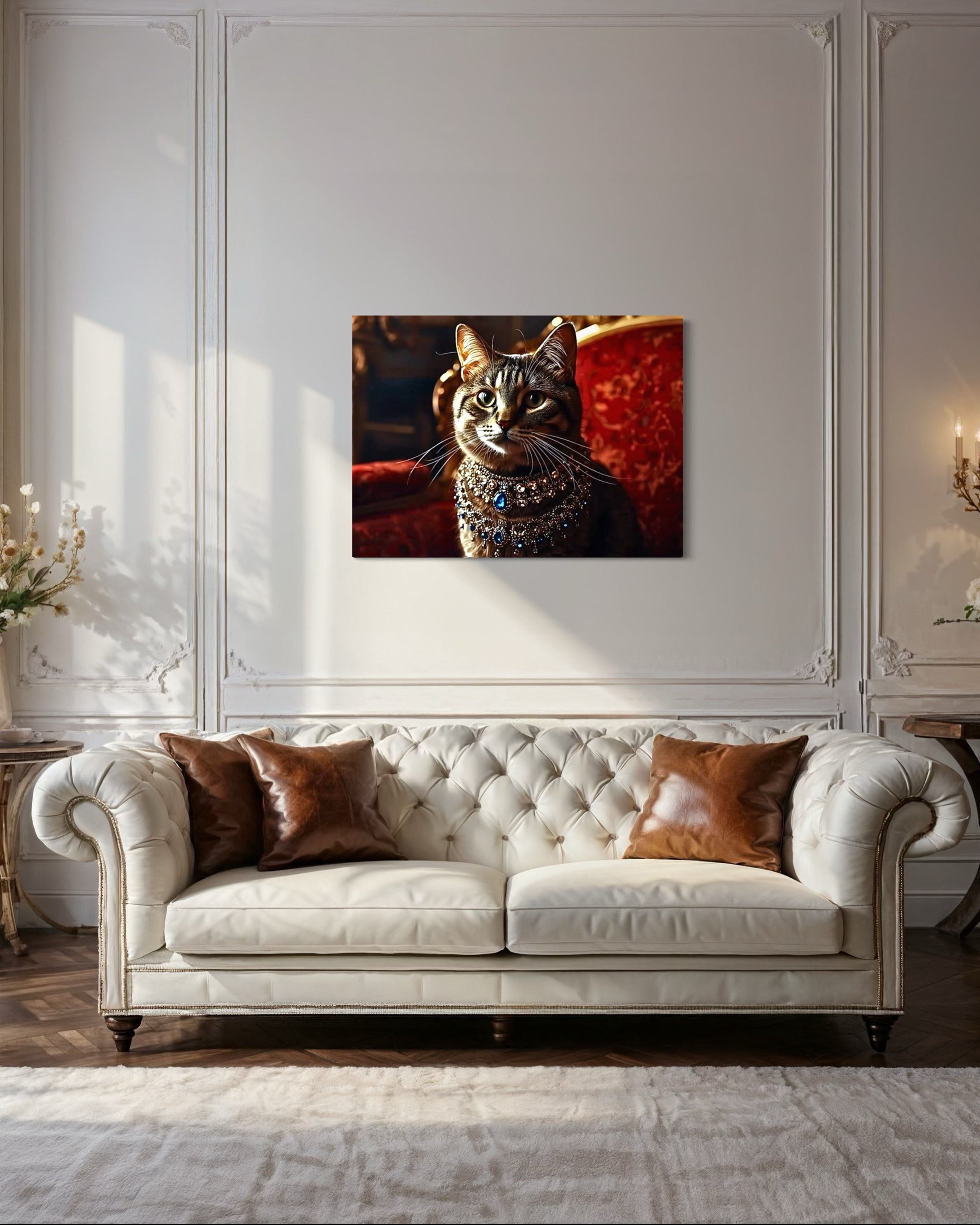 Victorian Royal Cat Portrait Museum Print