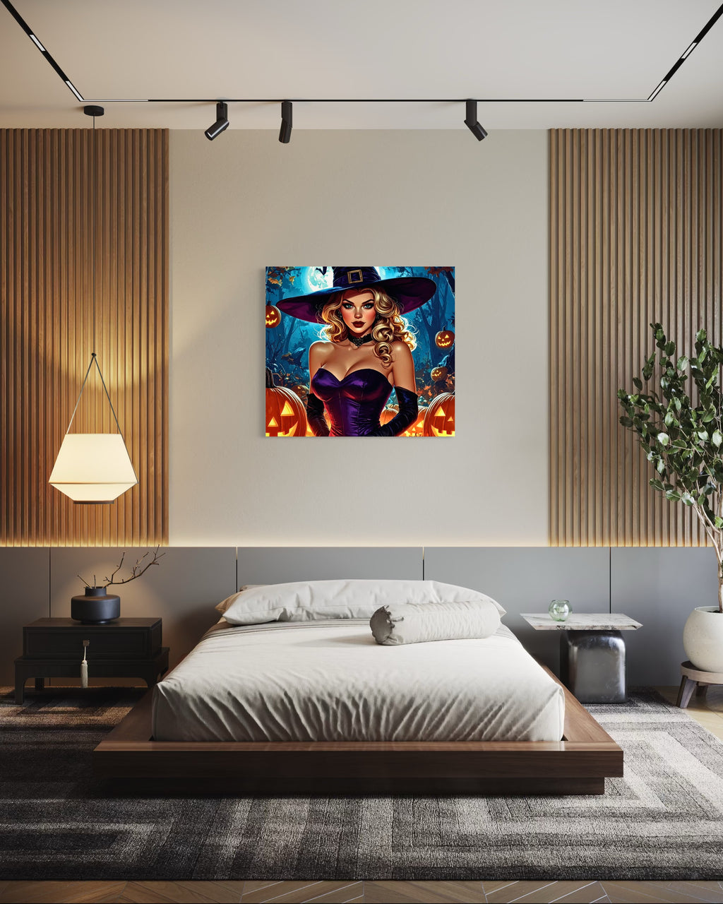 Halloween Blonde Witch Museum Print