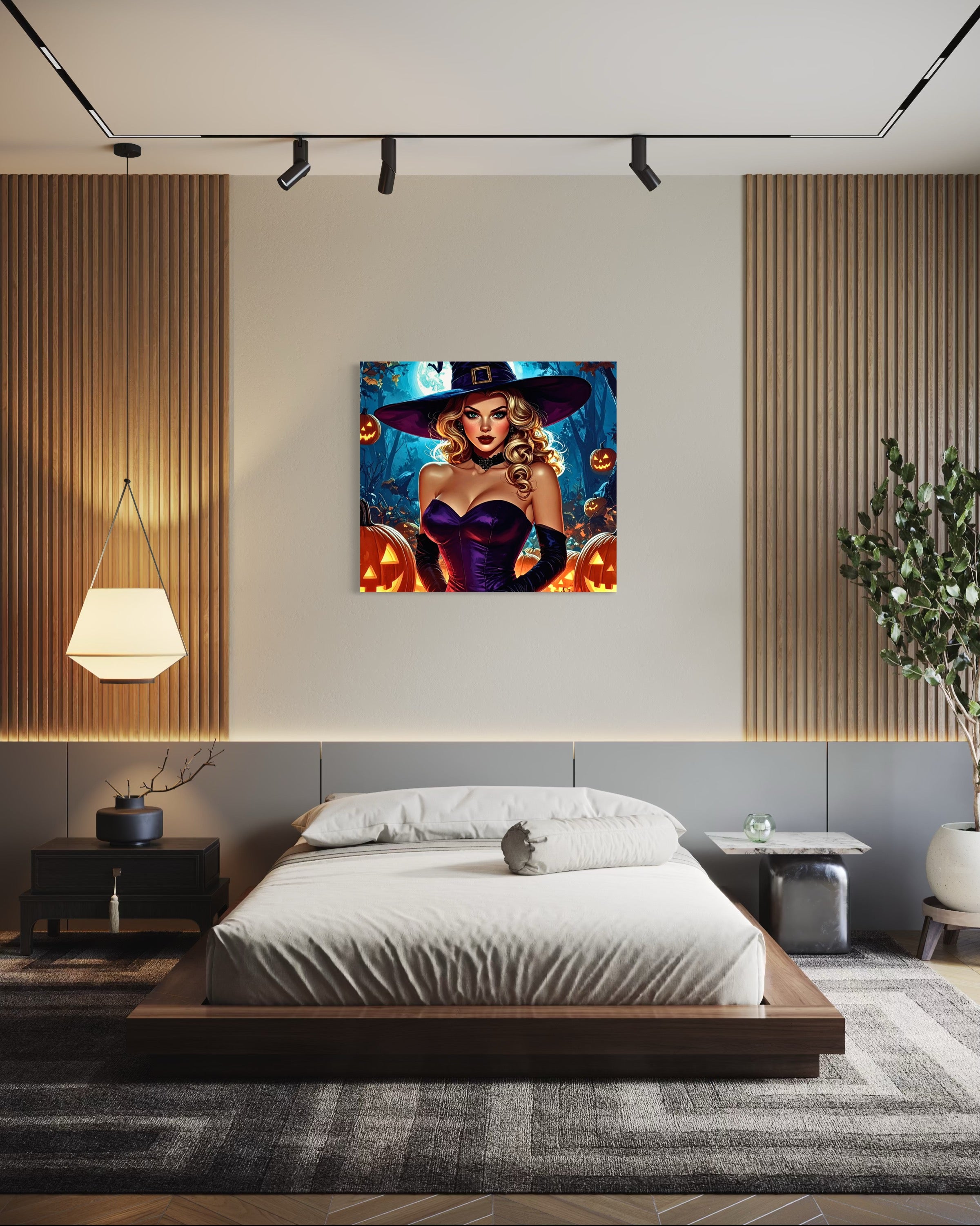 Halloween Blonde Witch Museum Print