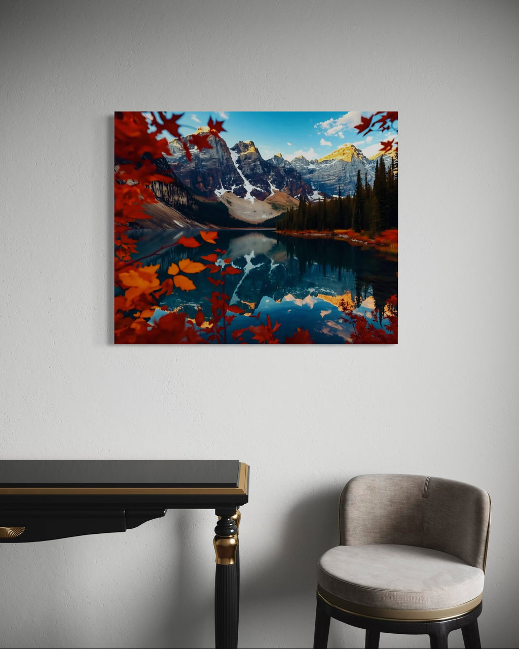 Fall Landscape of the Canadian Rockies Museum Print