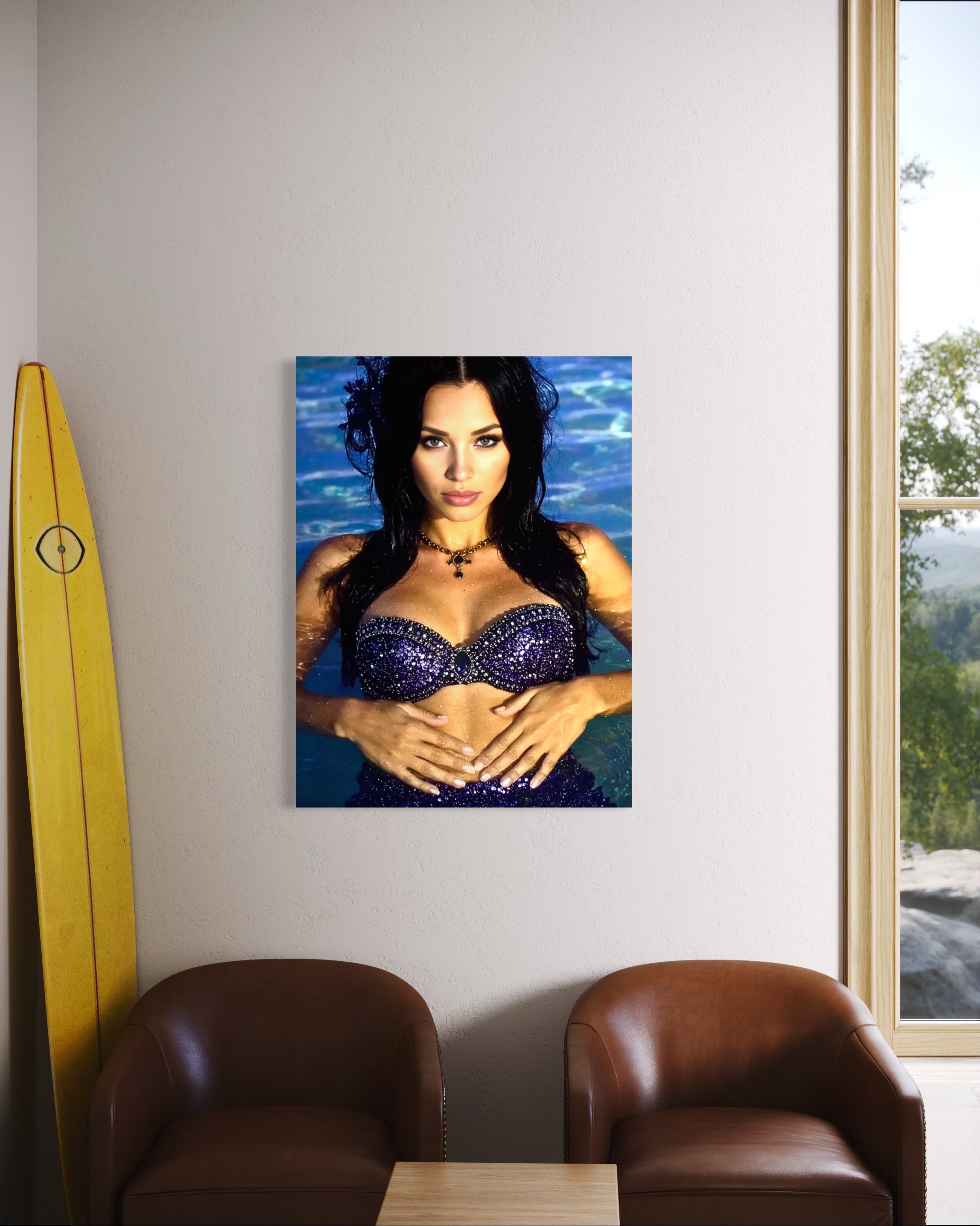 Evangeline Siren of Thames River Museum Print